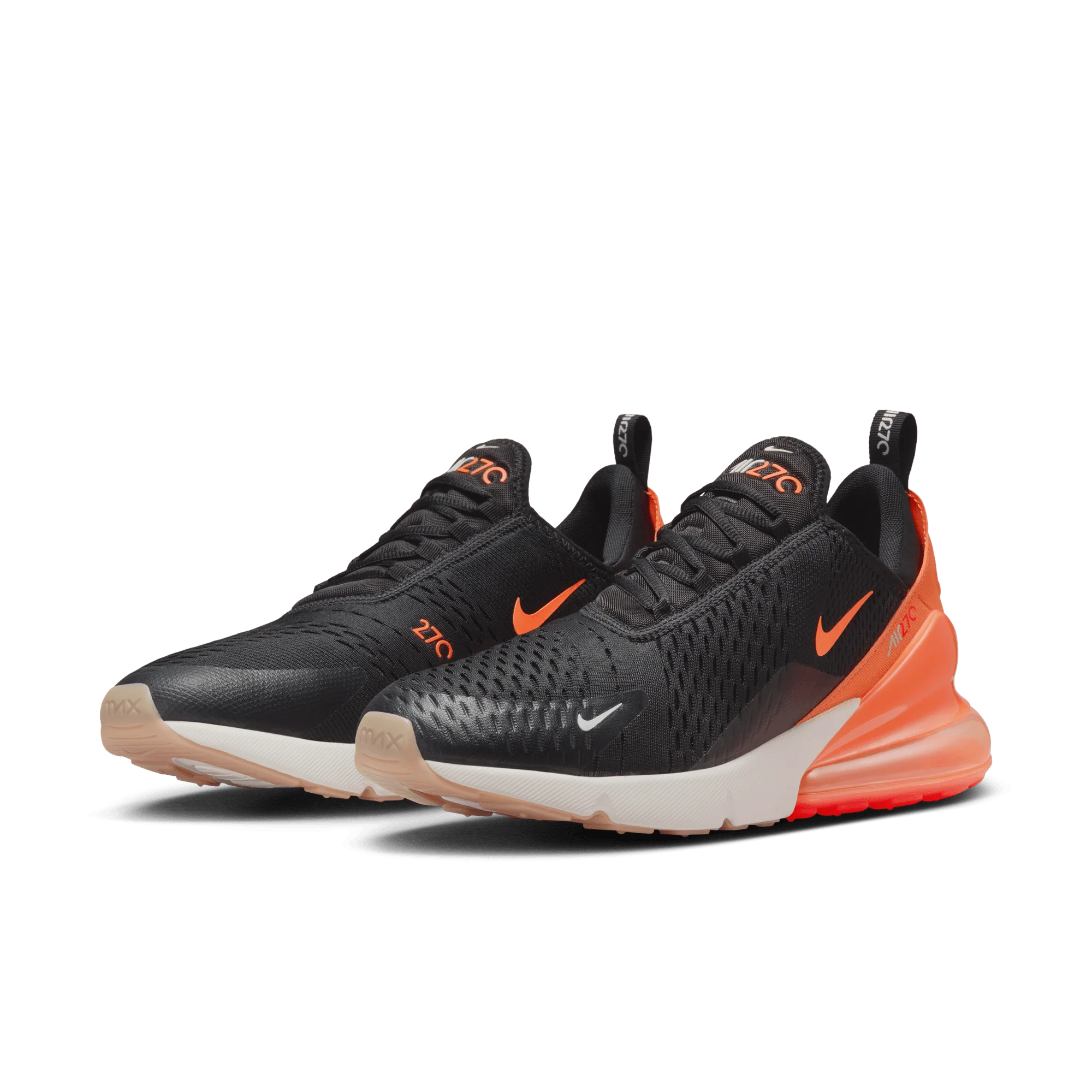 Nike Air Max 270 Black Phantom Total Orange - Image 2