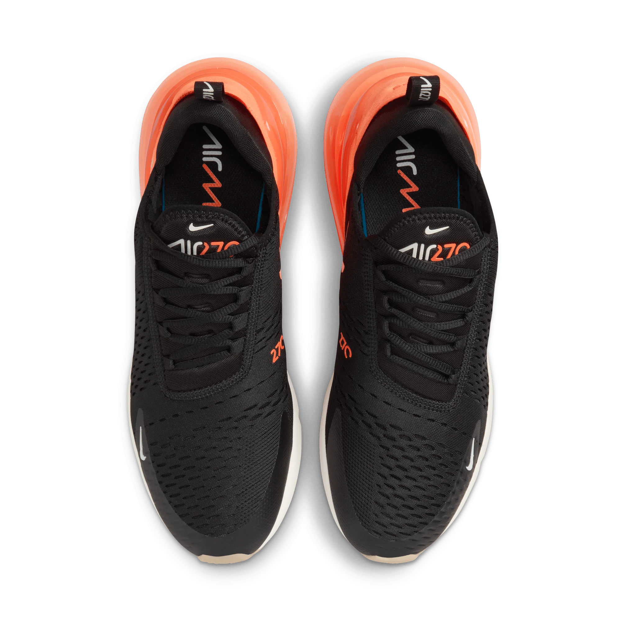 Nike Air Max 270 Black Phantom Total Orange - Image 3