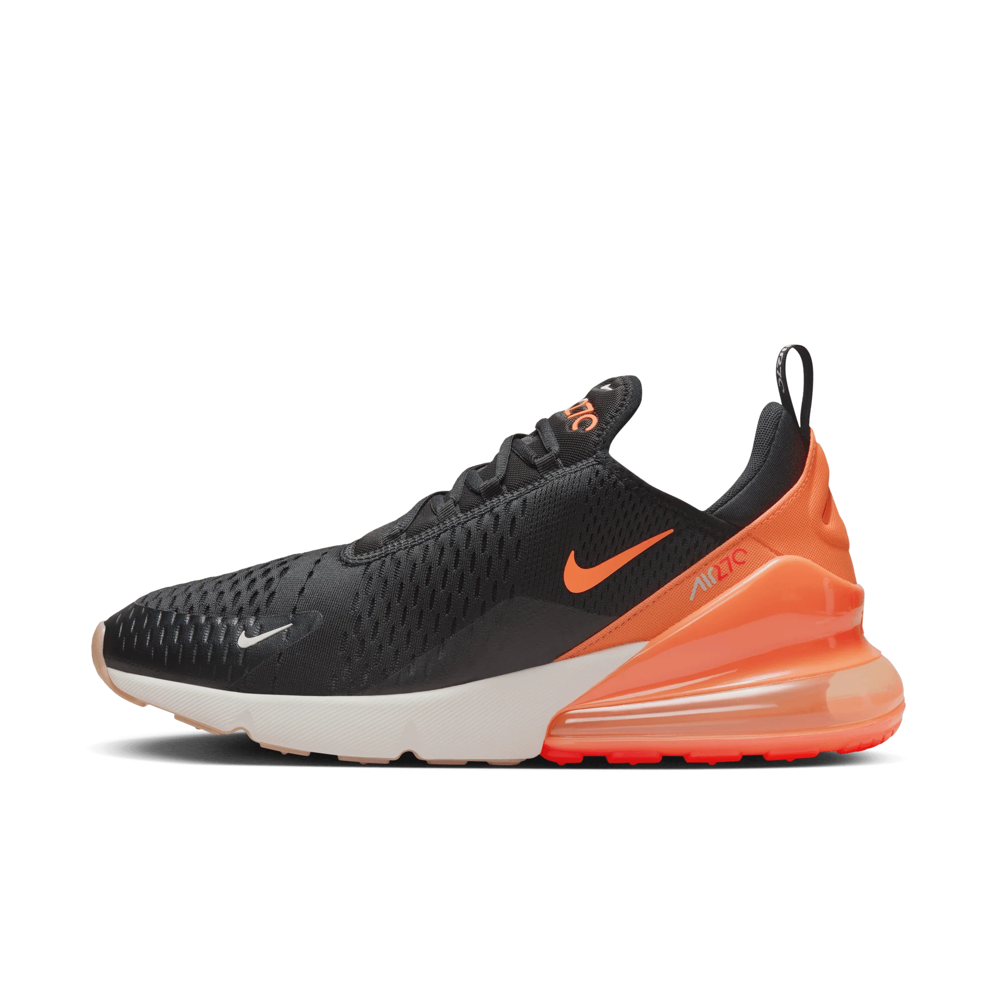 Nike Air Max 270 Black Phantom Total Orange - Image 5