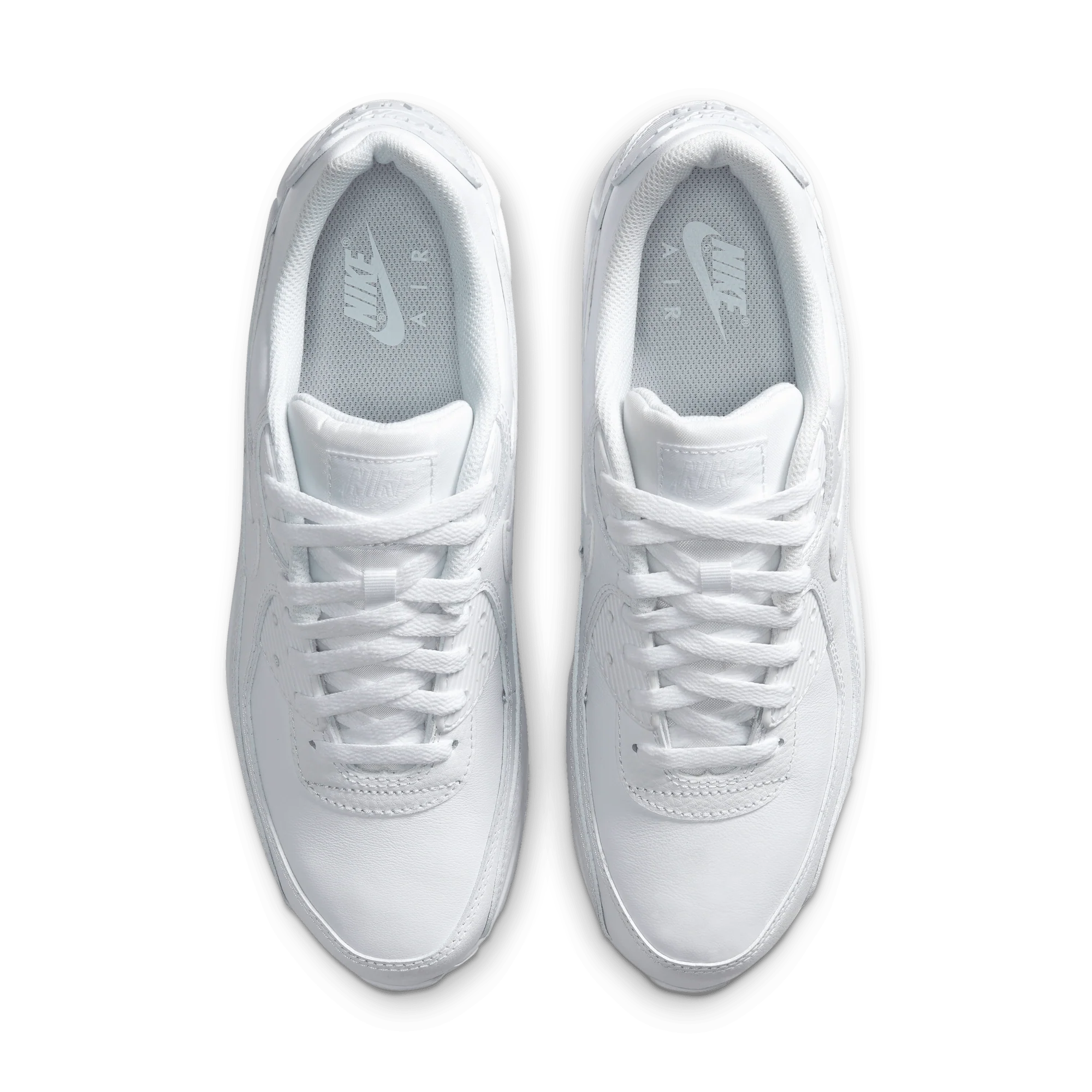 Nike Air Max 90 Leather Triple White - Image 3