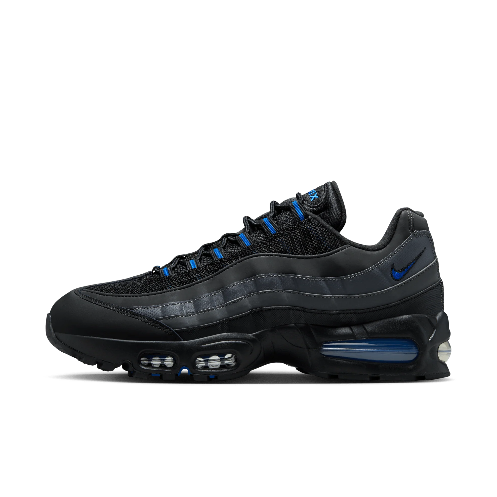 Nike Air Max 95 Big Bubble Black Game Royal - Image 5