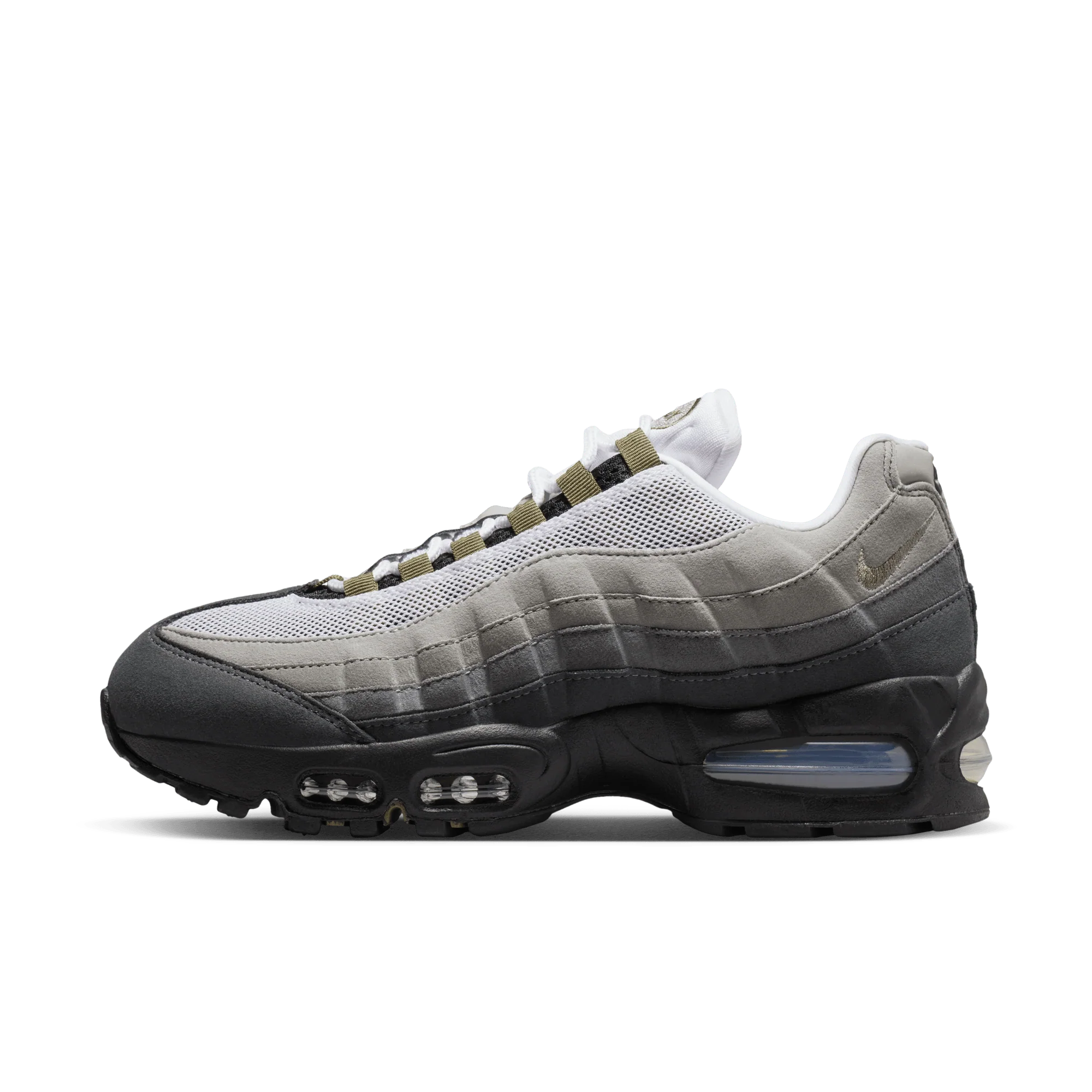 Nike Air Max 95 OG Big Bubble Black Medium Olive (Women's) - Image 5