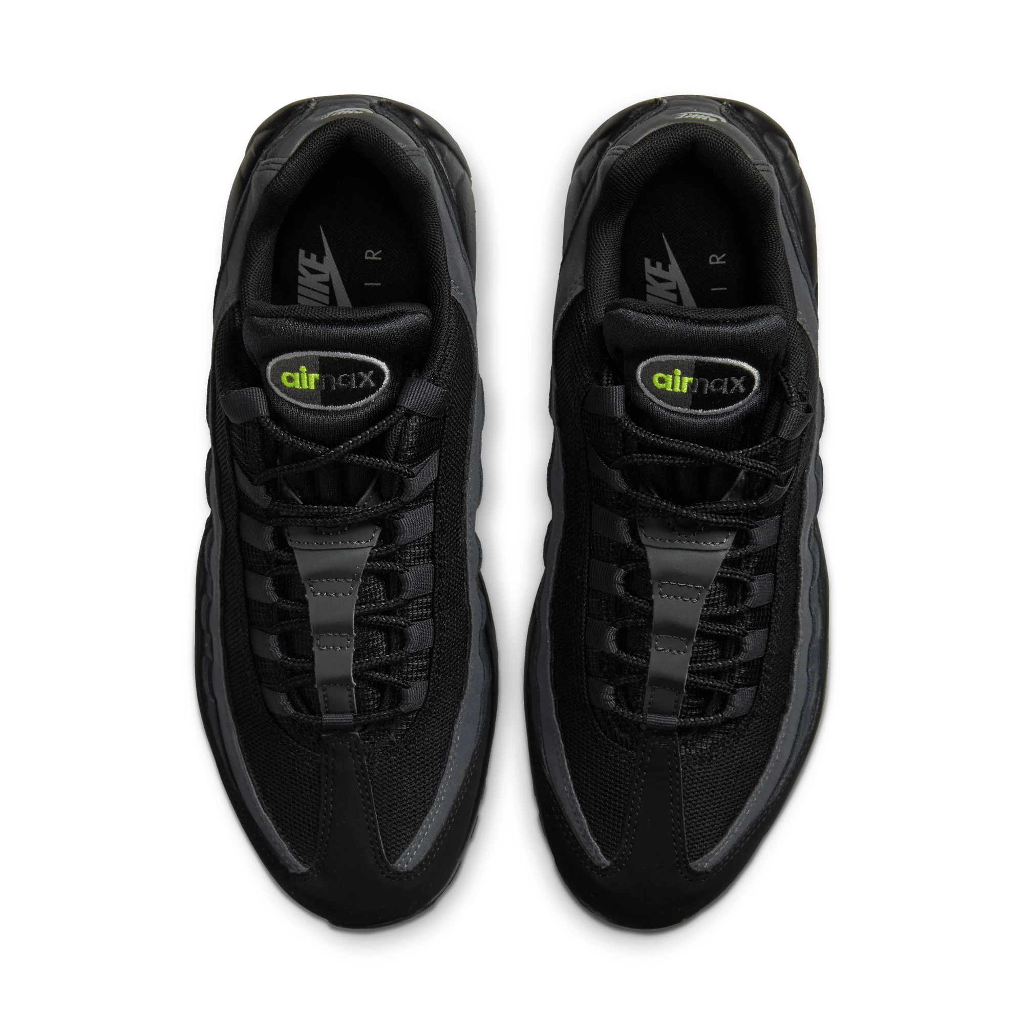 Nike Air Max 95 Retro Logo Black Grey Volt - Image 2