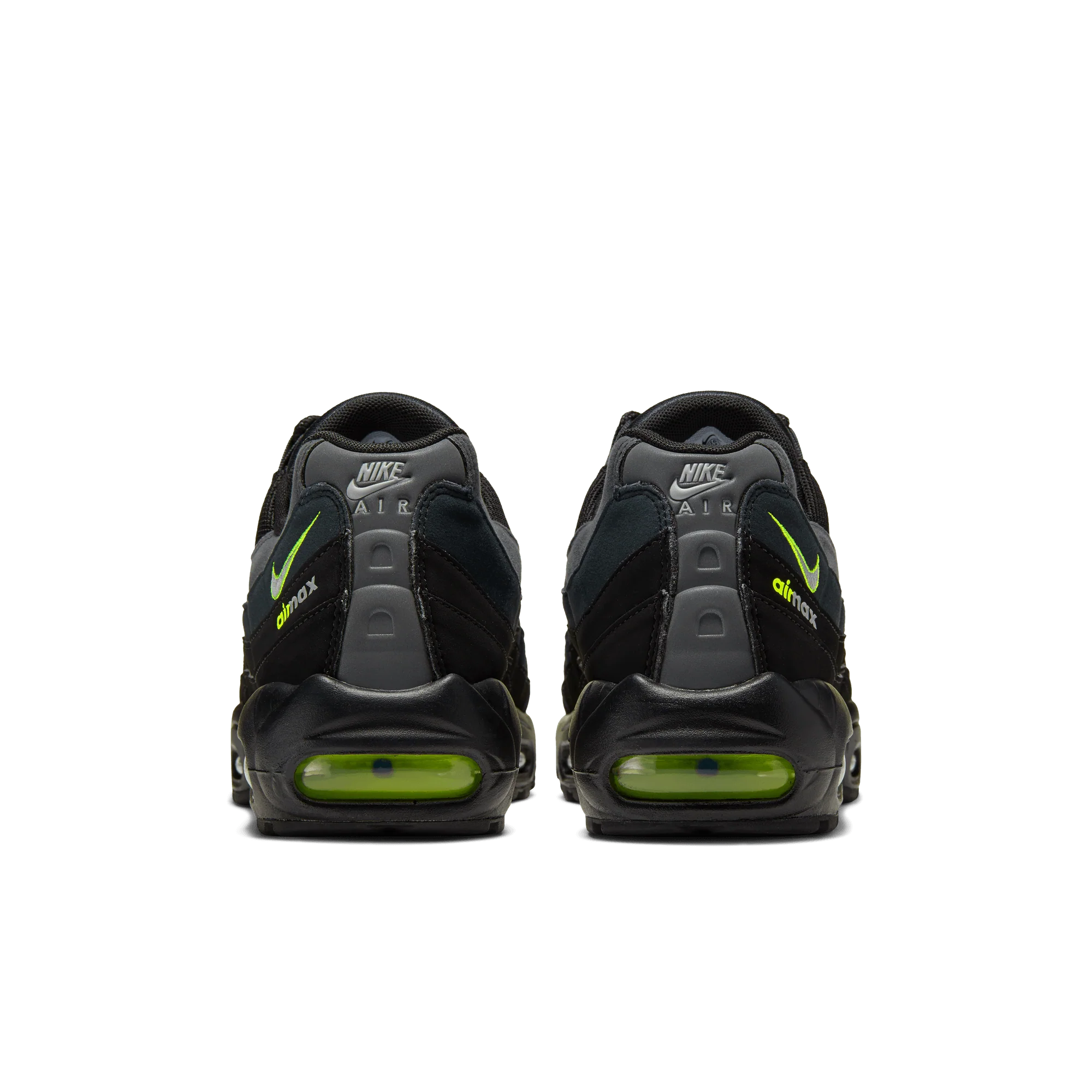 Nike Air Max 95 Retro Logo Black Grey Volt - Image 3