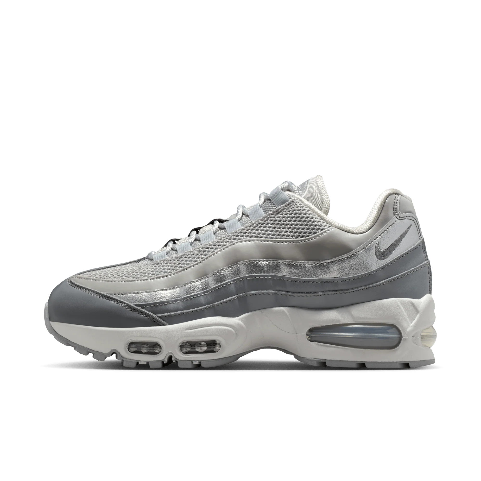 Nike Air Max 95 SE Big Bubble Grey Fog Silver (Women's) - Image 5