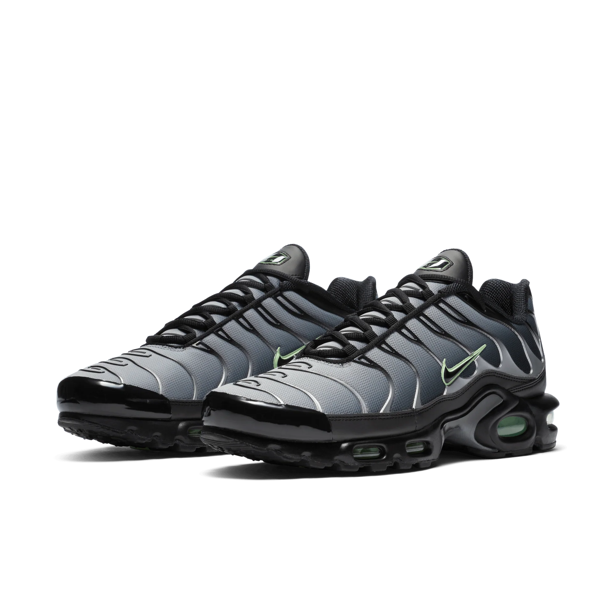 Nike Air Max Plus Black Particle Grey Vapour Green - Image 2