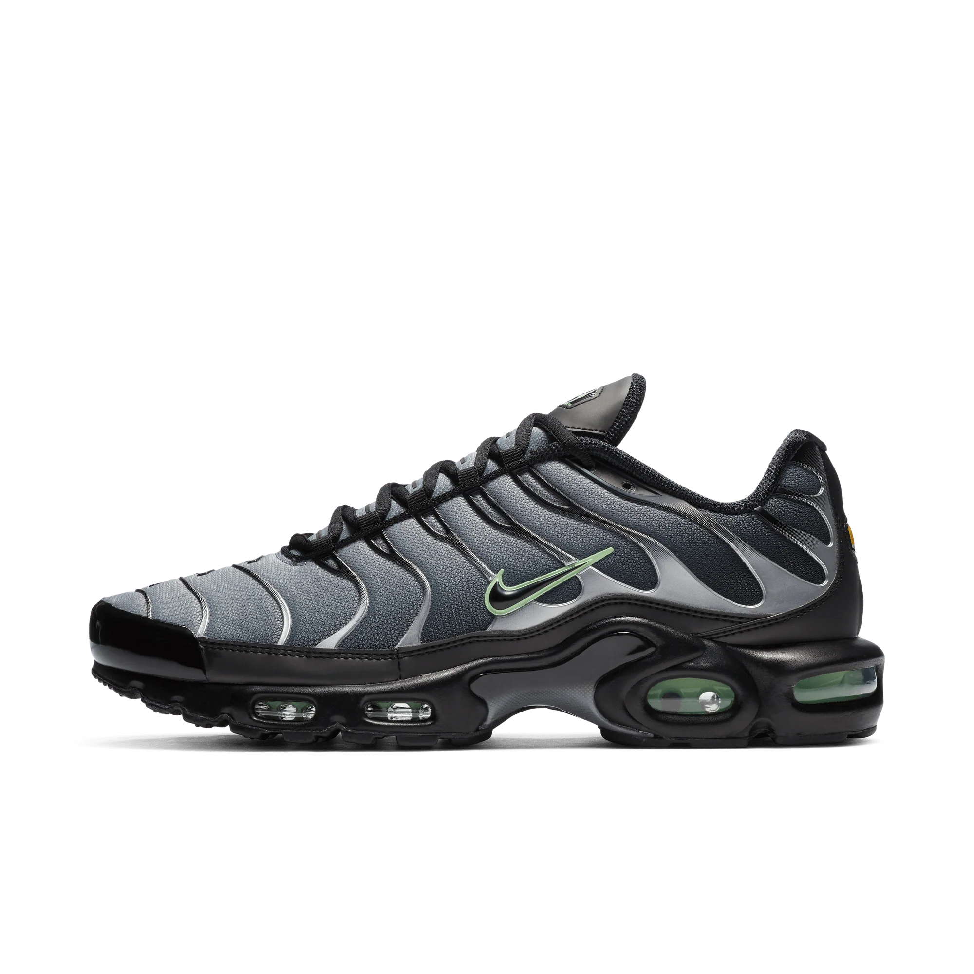 Nike Air Max Plus Black Particle Grey Vapour Green - Image 5