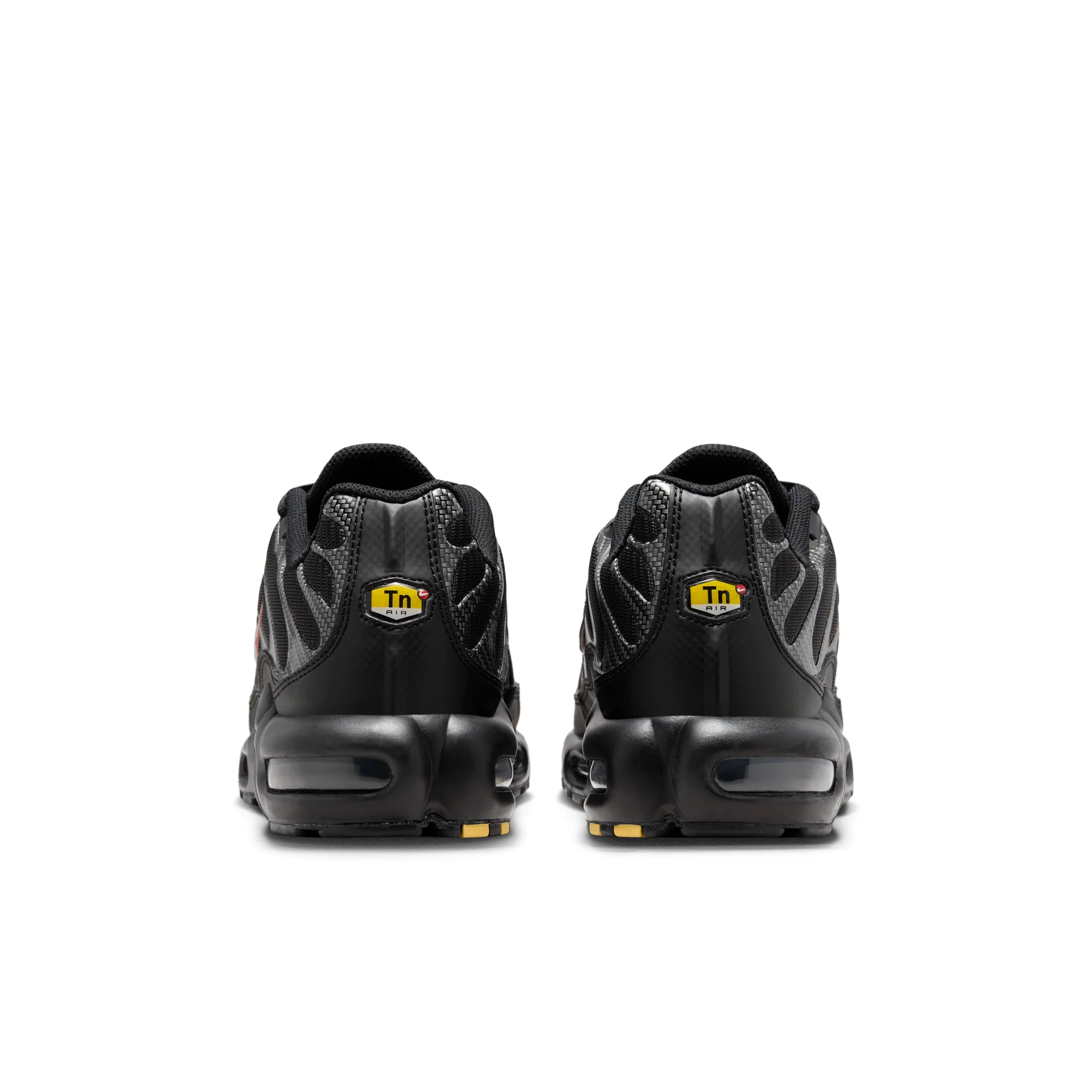 Nike Air Max Plus Black University Red Metallic Silver - Image 4