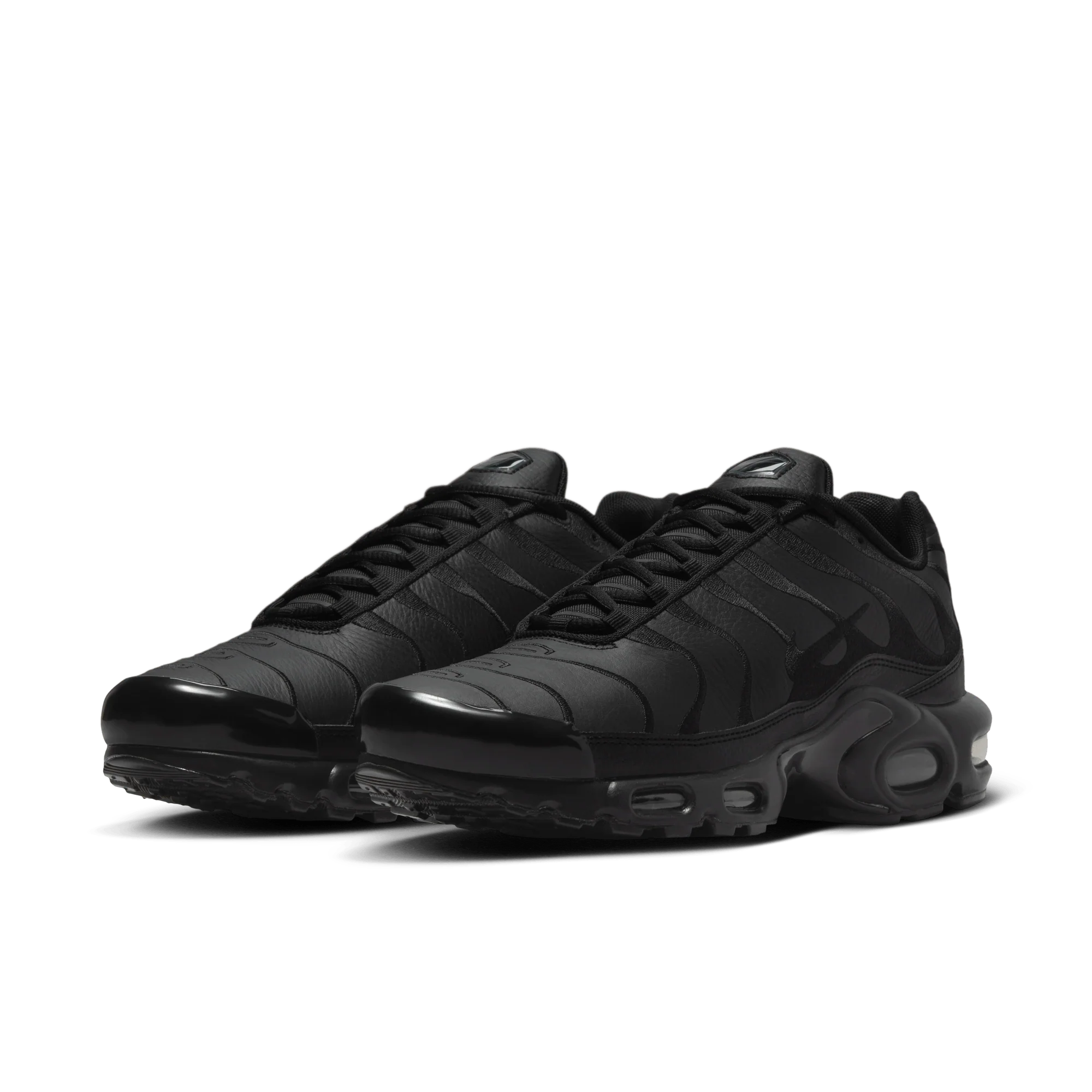 Nike Air Max Plus Triple Black Leather - Image 2