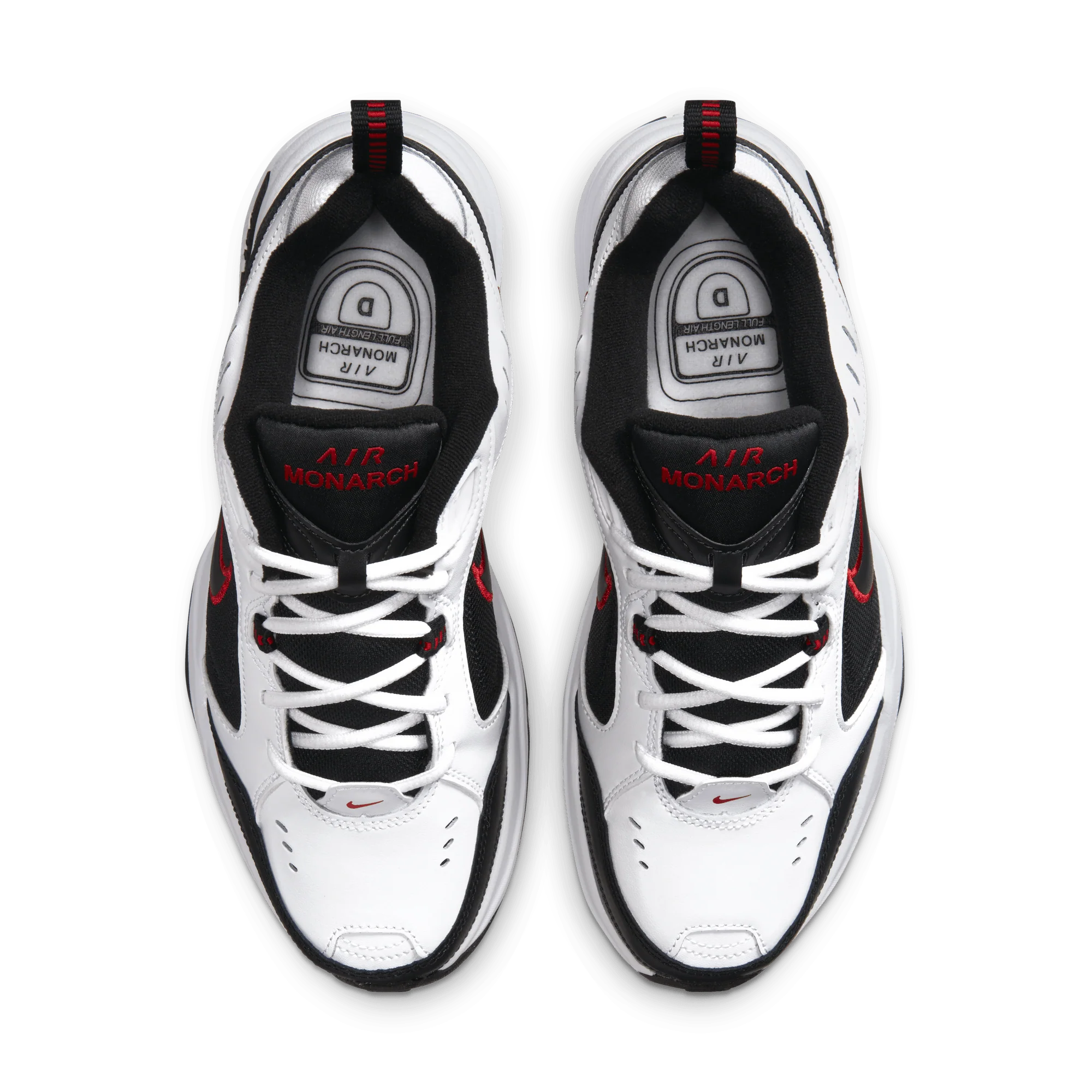 Nike Air Monarch IV White Black - Image 3