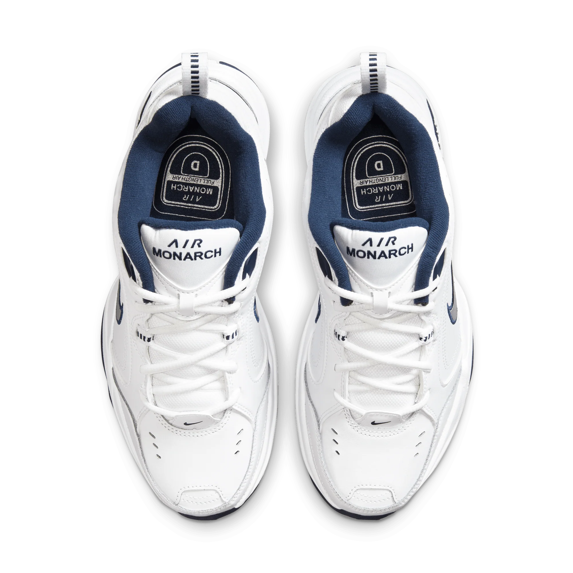 Nike Air Monarch IV White Navy - Image 3