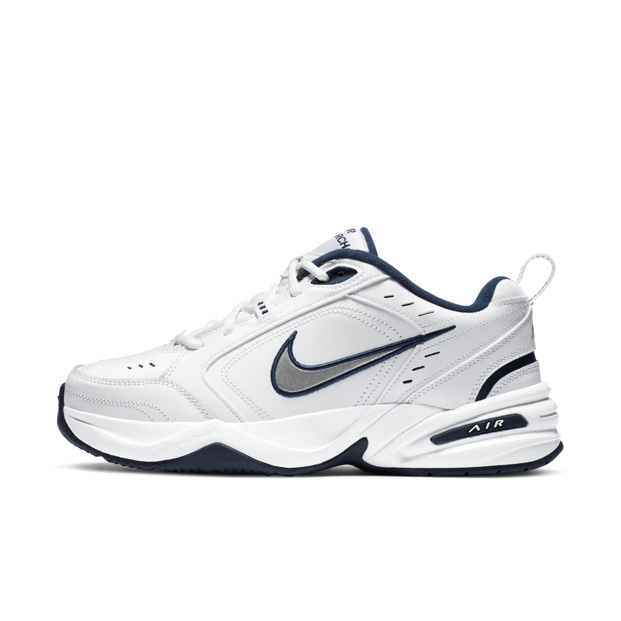 Nike Air Monarch IV White Navy - Image 5