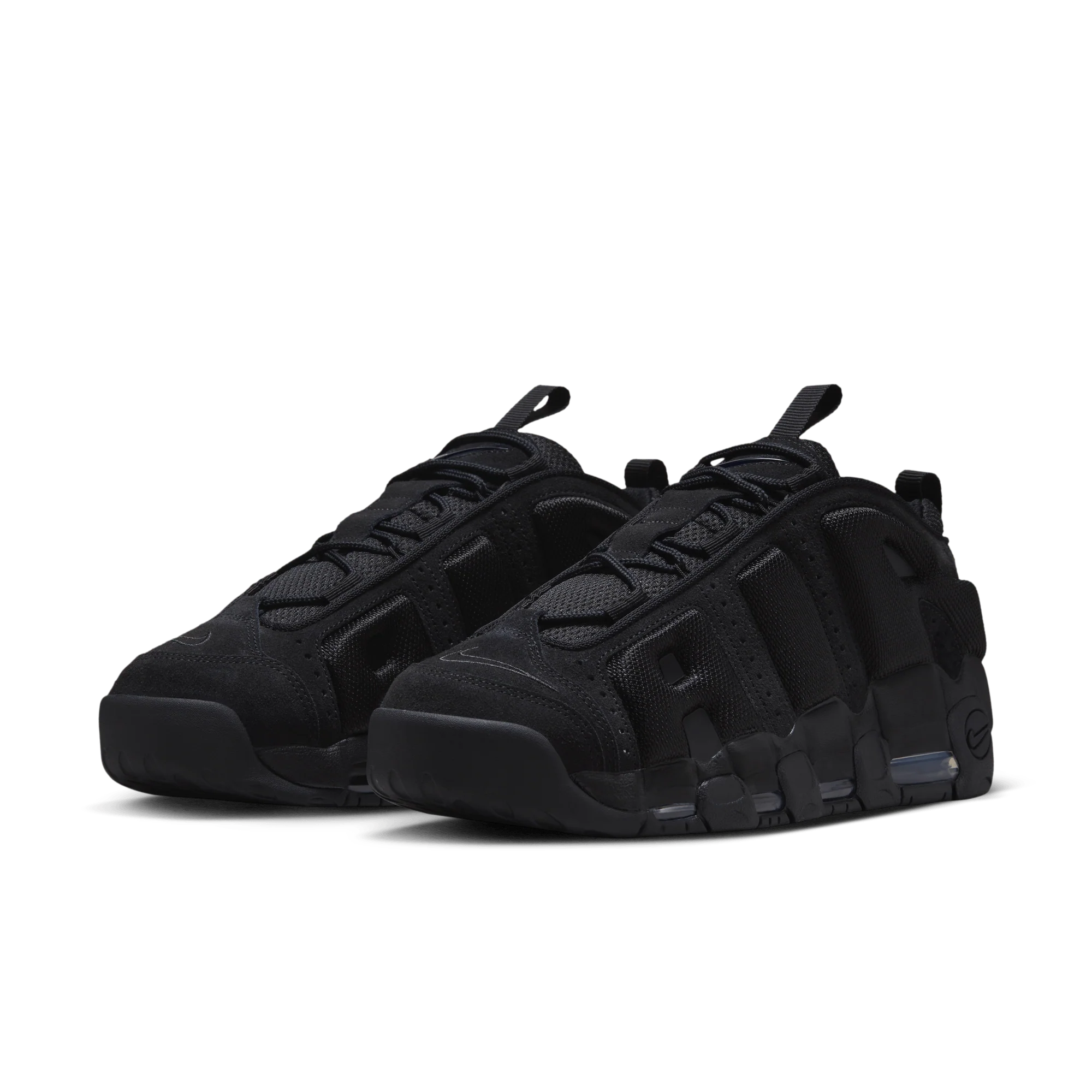 Nike Air More Uptempo Low 'Triple Black' - Image 2