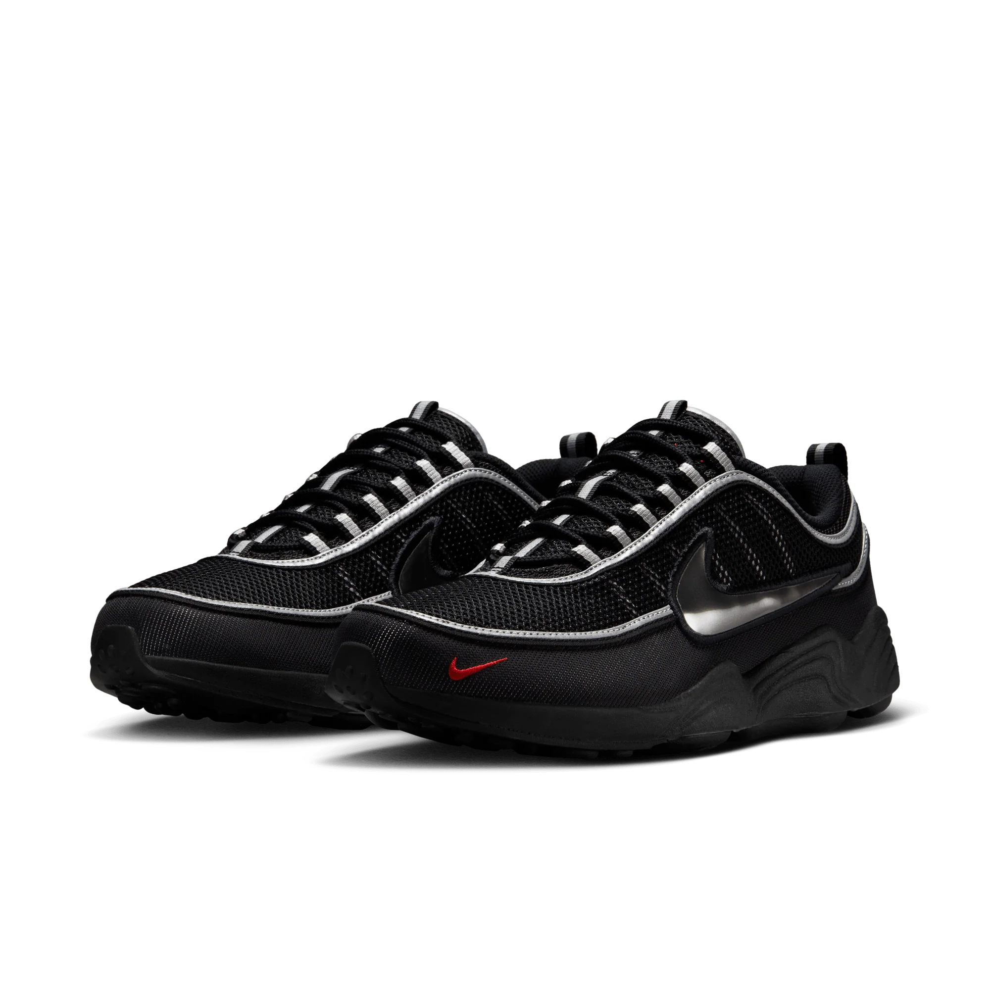 Nike Air Zoom Spiridon Black Metallic Silver - Image 2