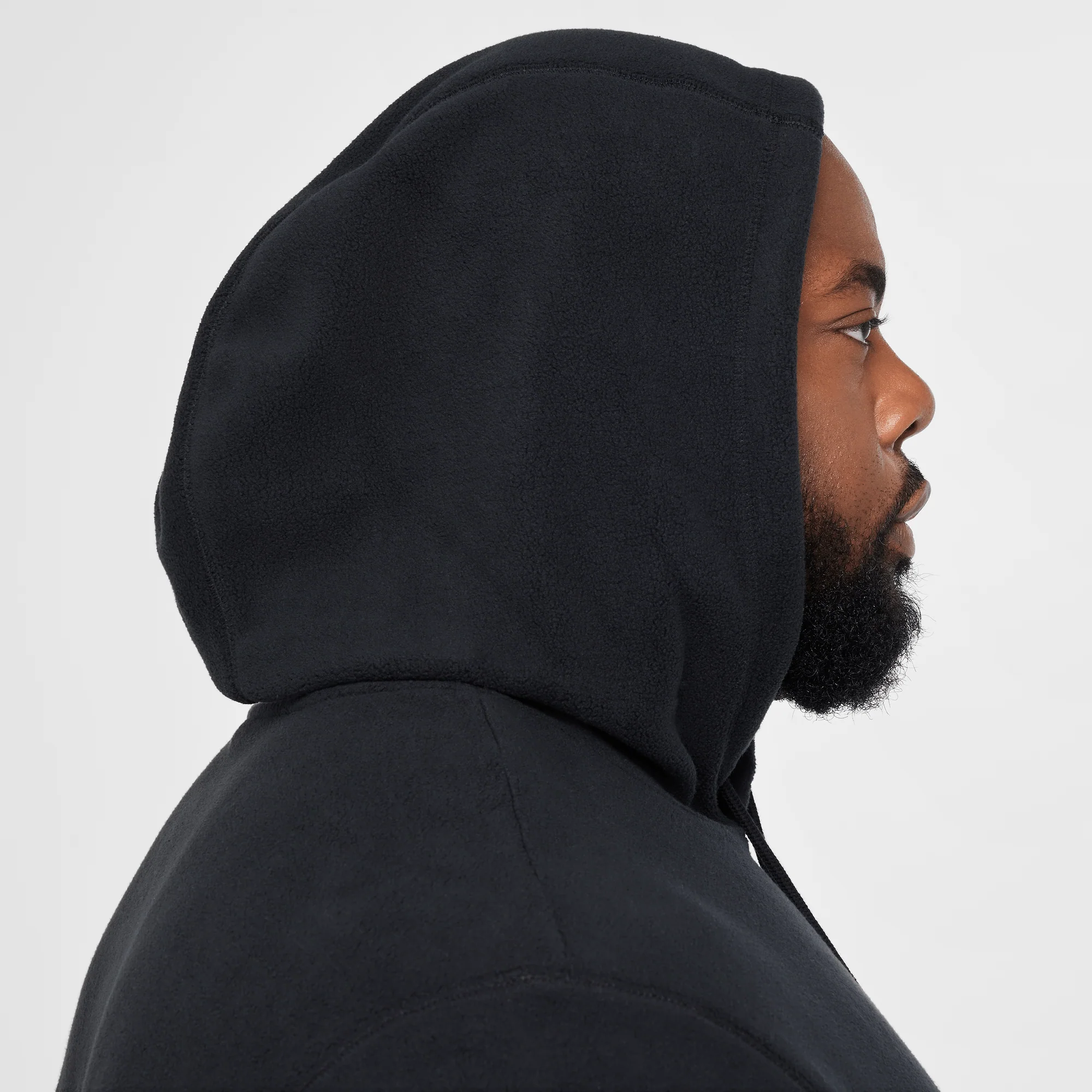 Nike Club Men's Winterized Pullover Hoodie Black/White - Image 5