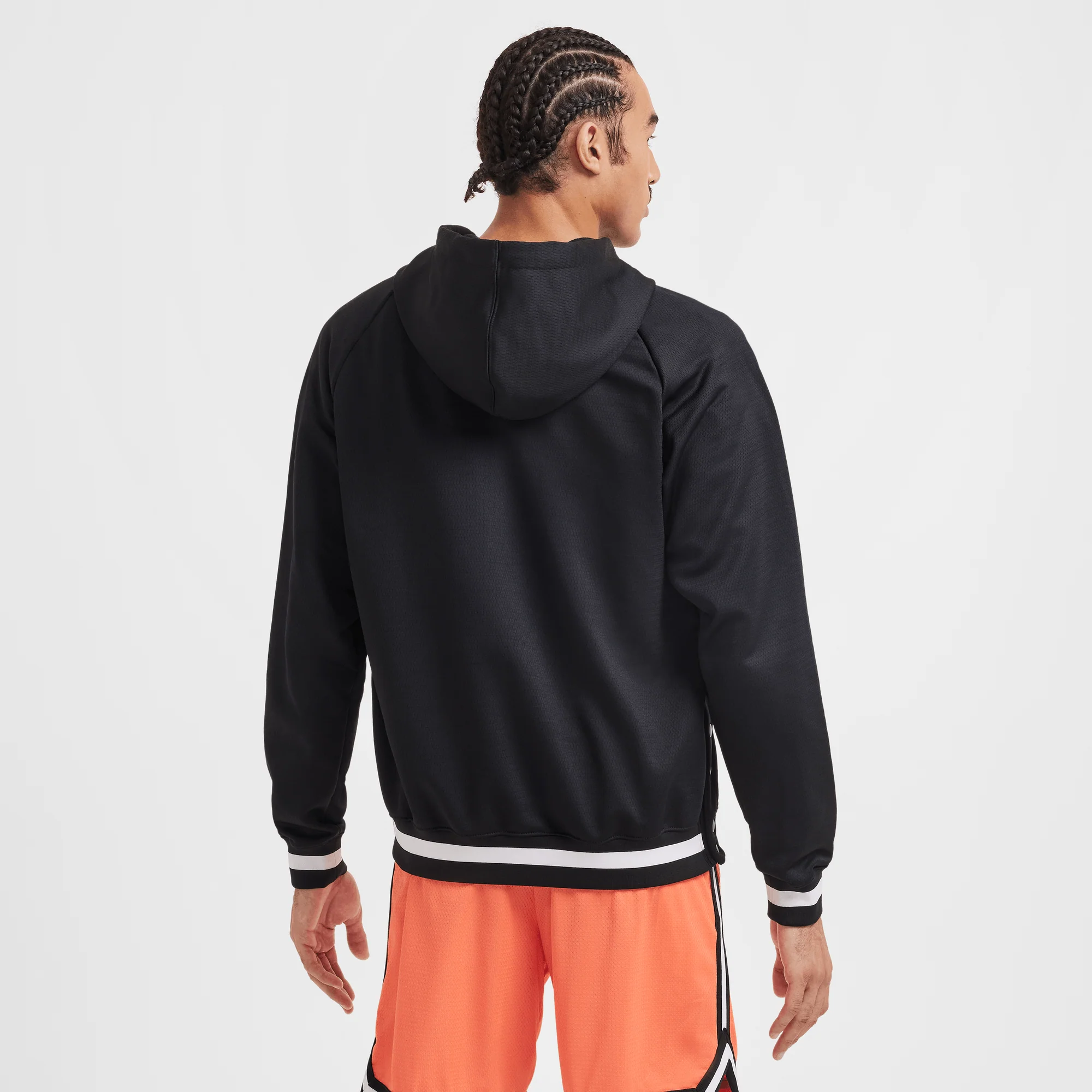 Nike DNA Men's Therma-FIT 1/4-Zip Basketball Hoodie Black/White - Image 2