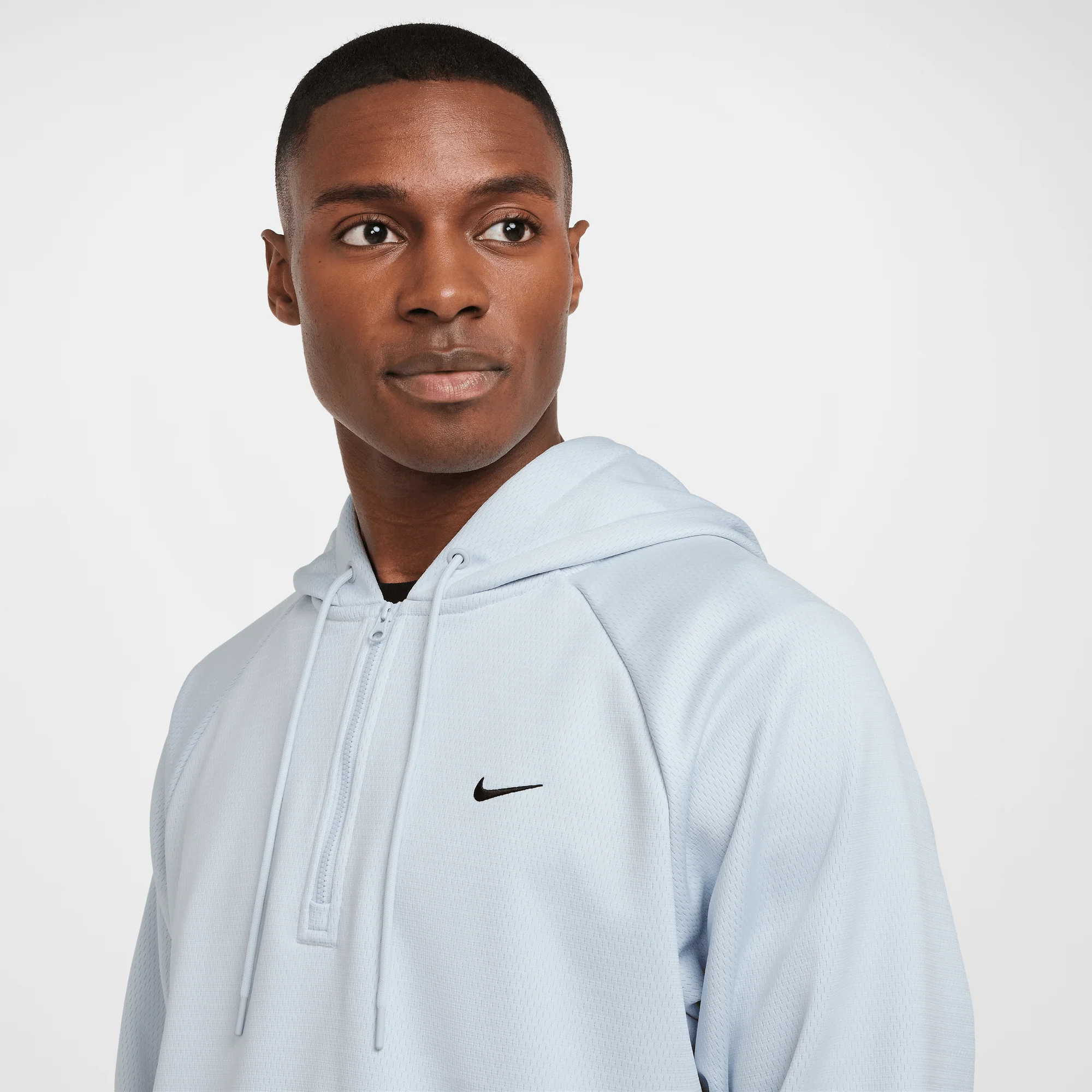 Nike DNA Men's Therma-FIT 1/4-Zip Basketball Hoodie Pure Platinum/Black - Image 2