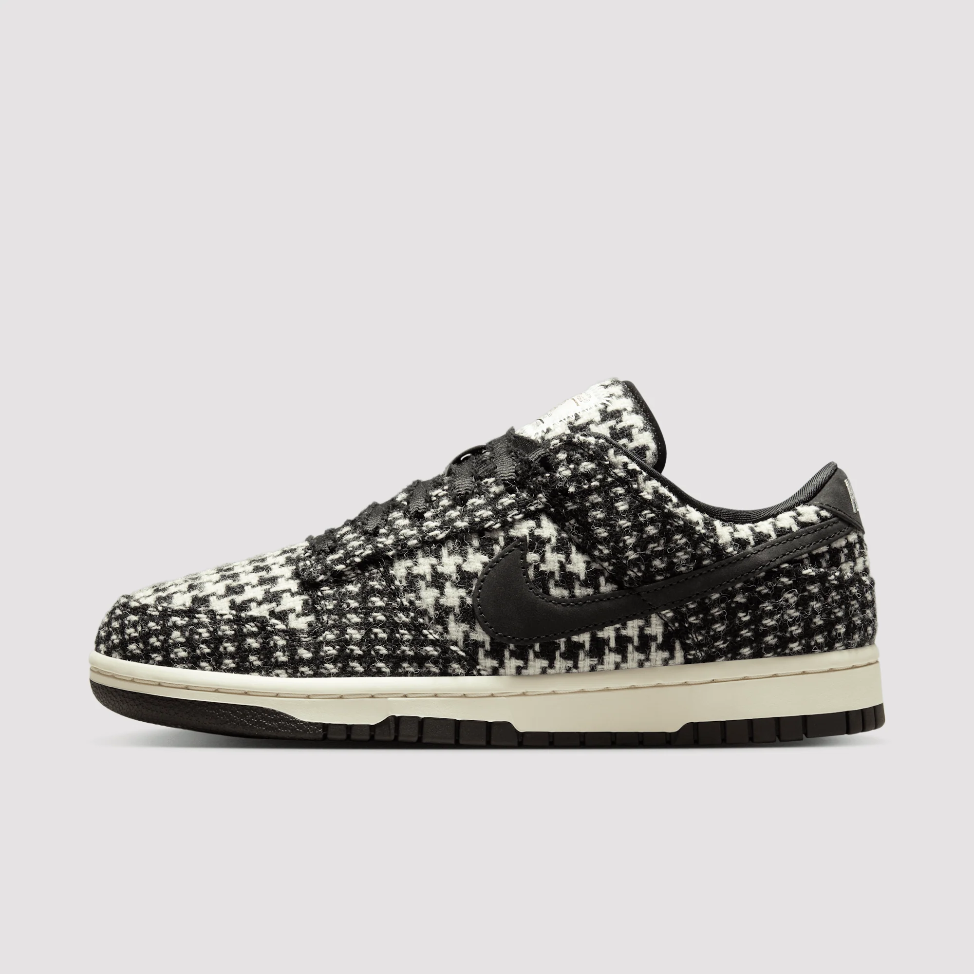 Nike Dunk Low Harris Tweed White Black Multi (Women's) - Image 5