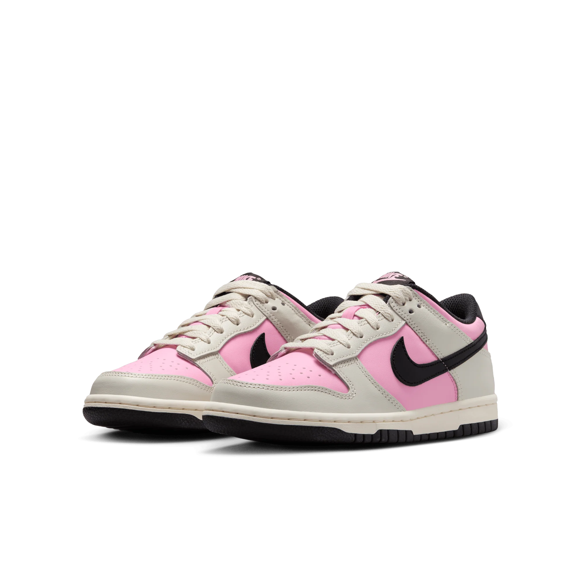 Nike Dunk Low Pink Rise Light Orewood Brown Pale Ivory Black (GS) - Image 2