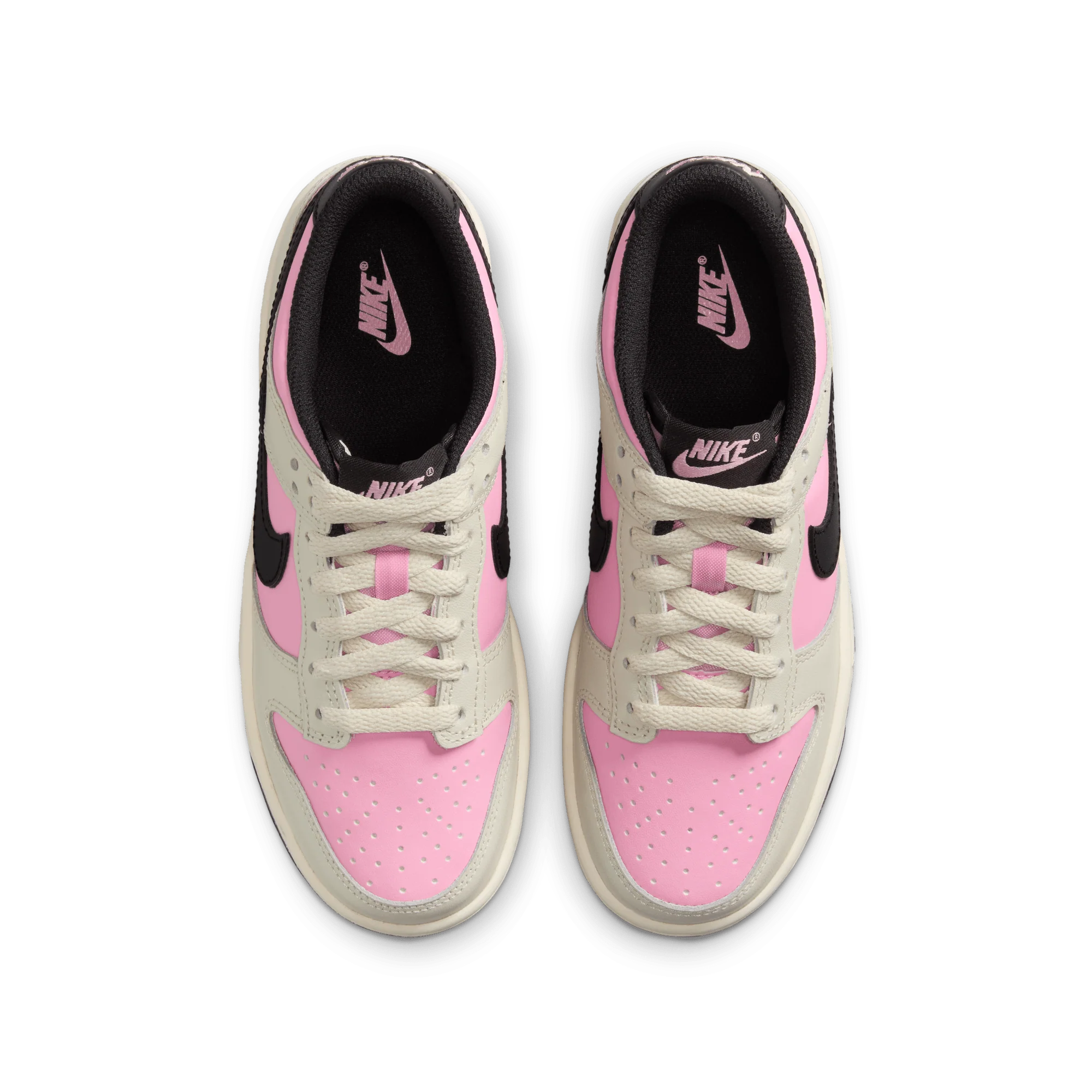 Nike Dunk Low Pink Rise Light Orewood Brown Pale Ivory Black (GS) - Image 3
