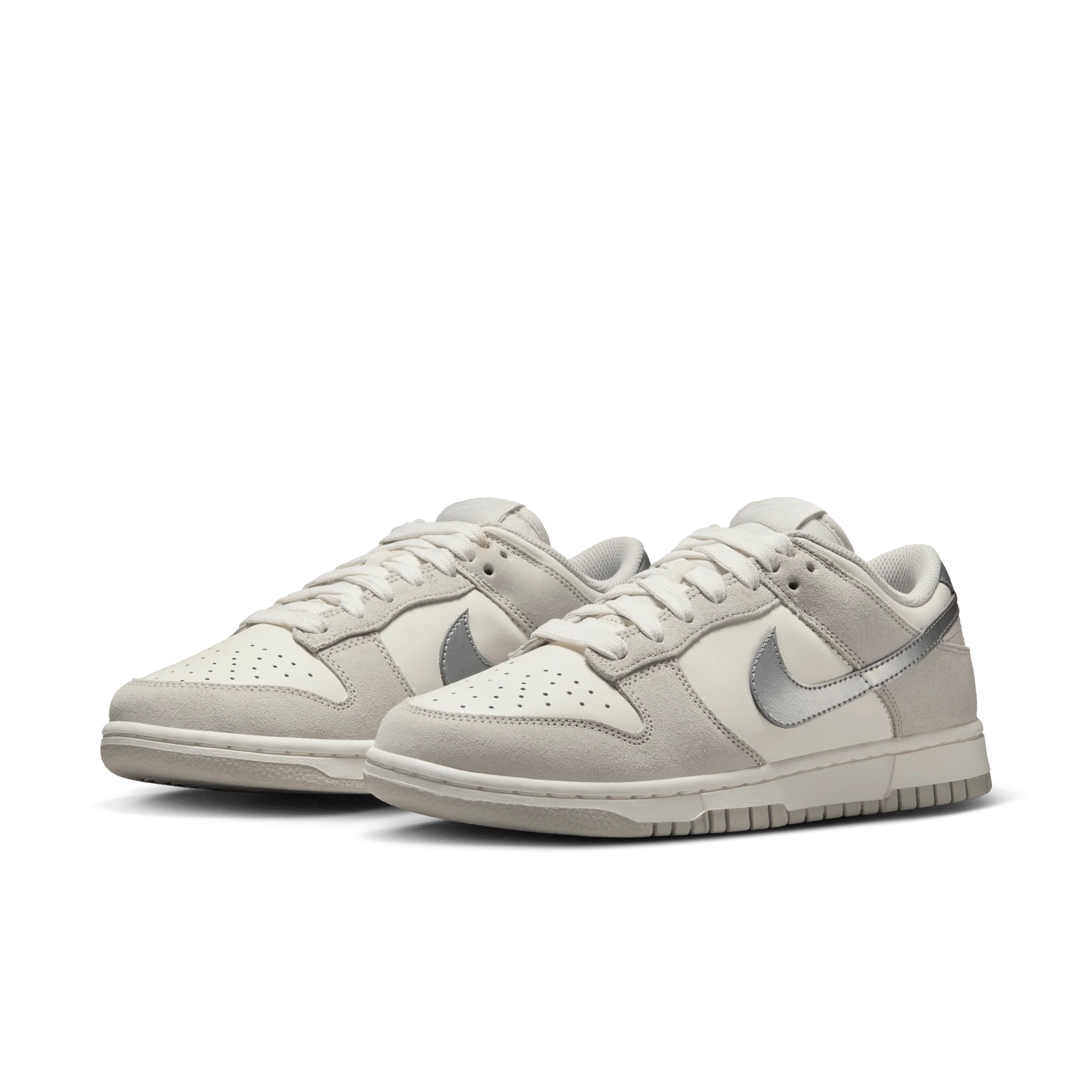 Nike Dunk Low Silver Swoosh (Women's) - Image 2