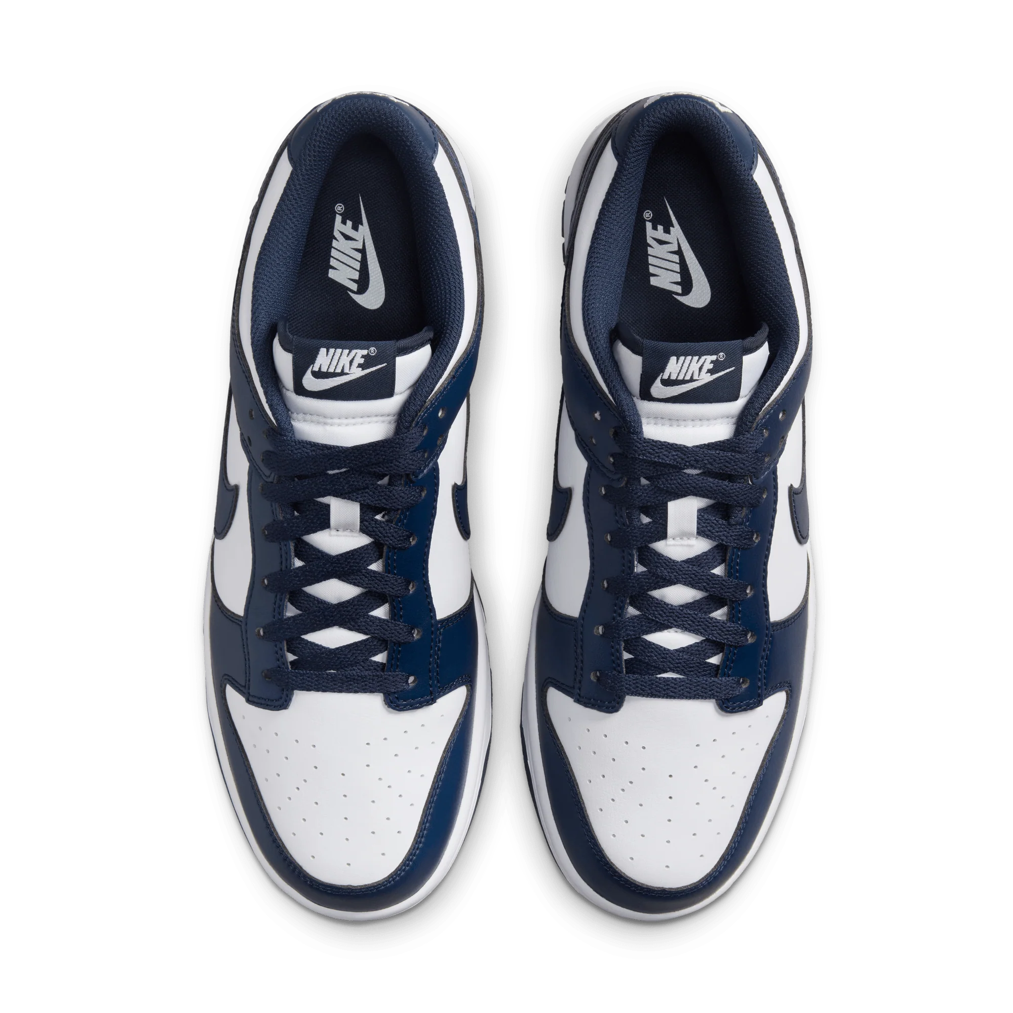 Nike Dunk Low White Midnight Navy - Image 3