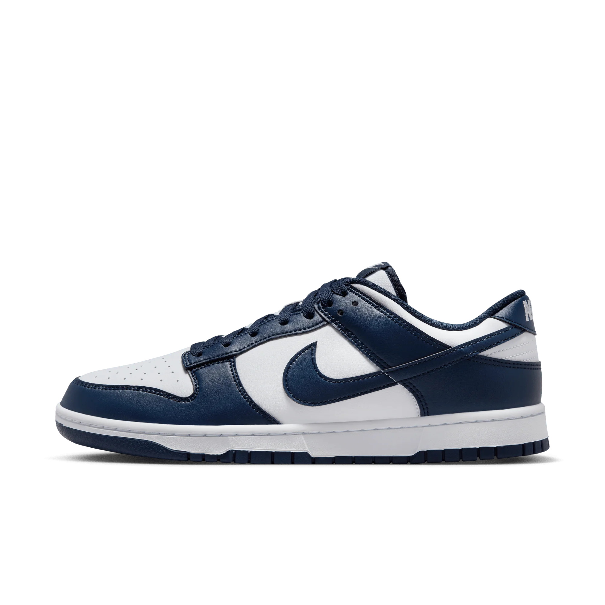 Nike Dunk Low White Midnight Navy - Image 5