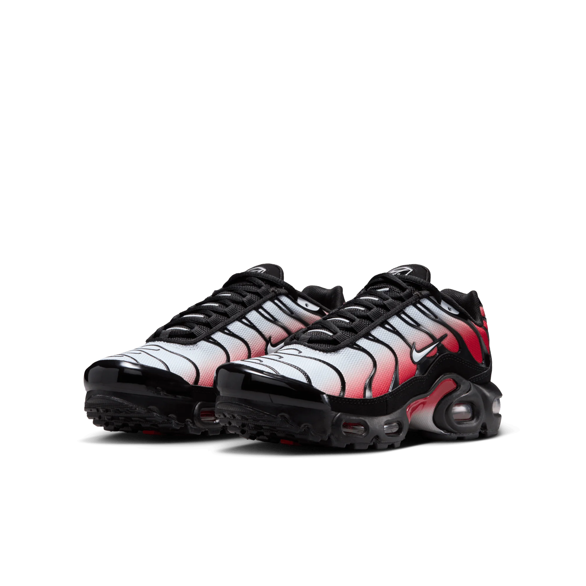 Nike GS Air Max Plus Pure Platinum University Red - Image 2
