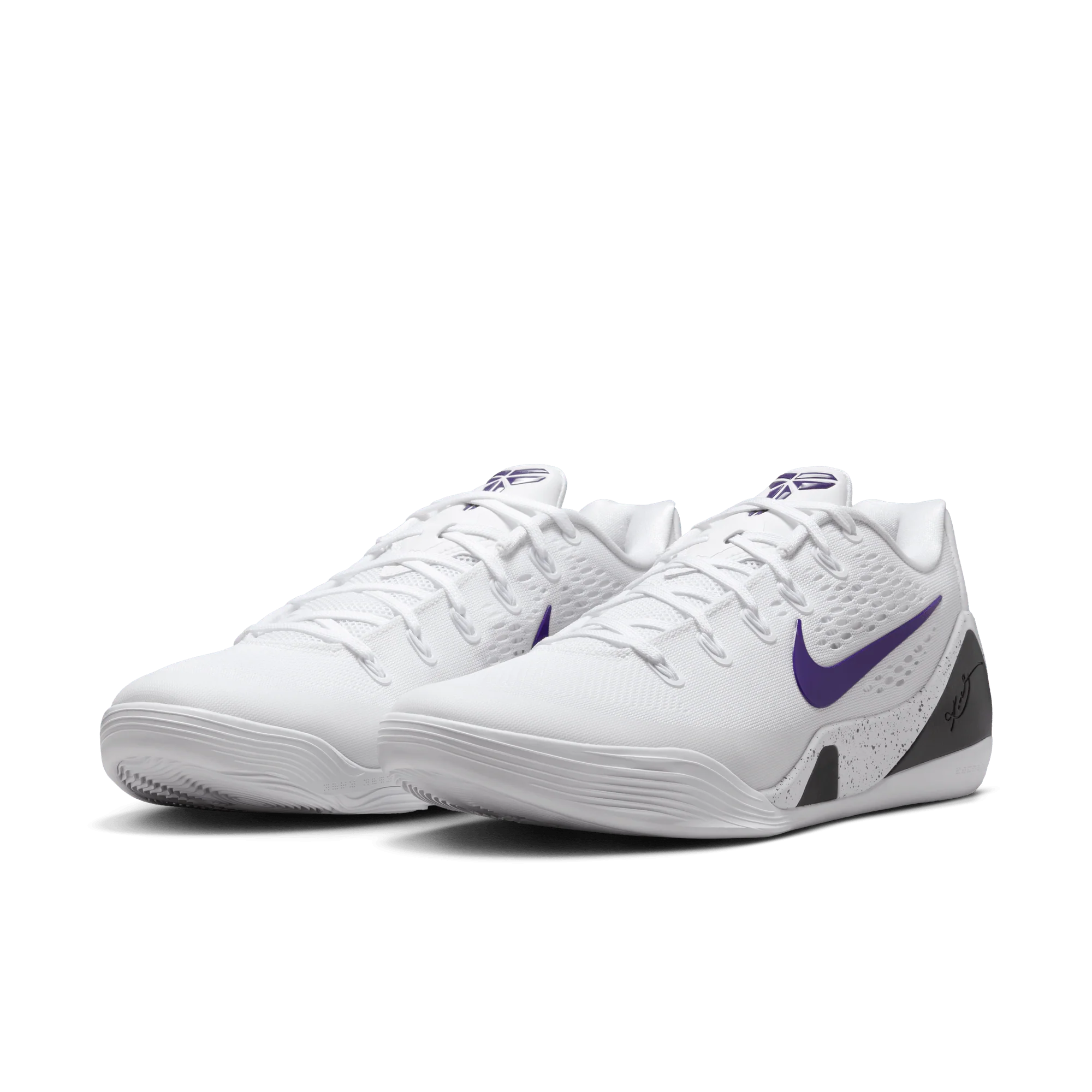 Nike Kobe 9 Elite Low EM Protro White Court Purple - Image 2