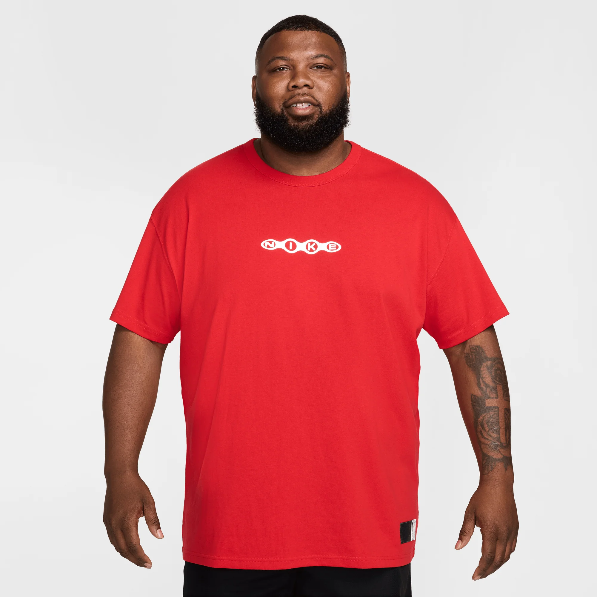 Nike Men's Max90 Basketball T-Shirt University Red - Image 3