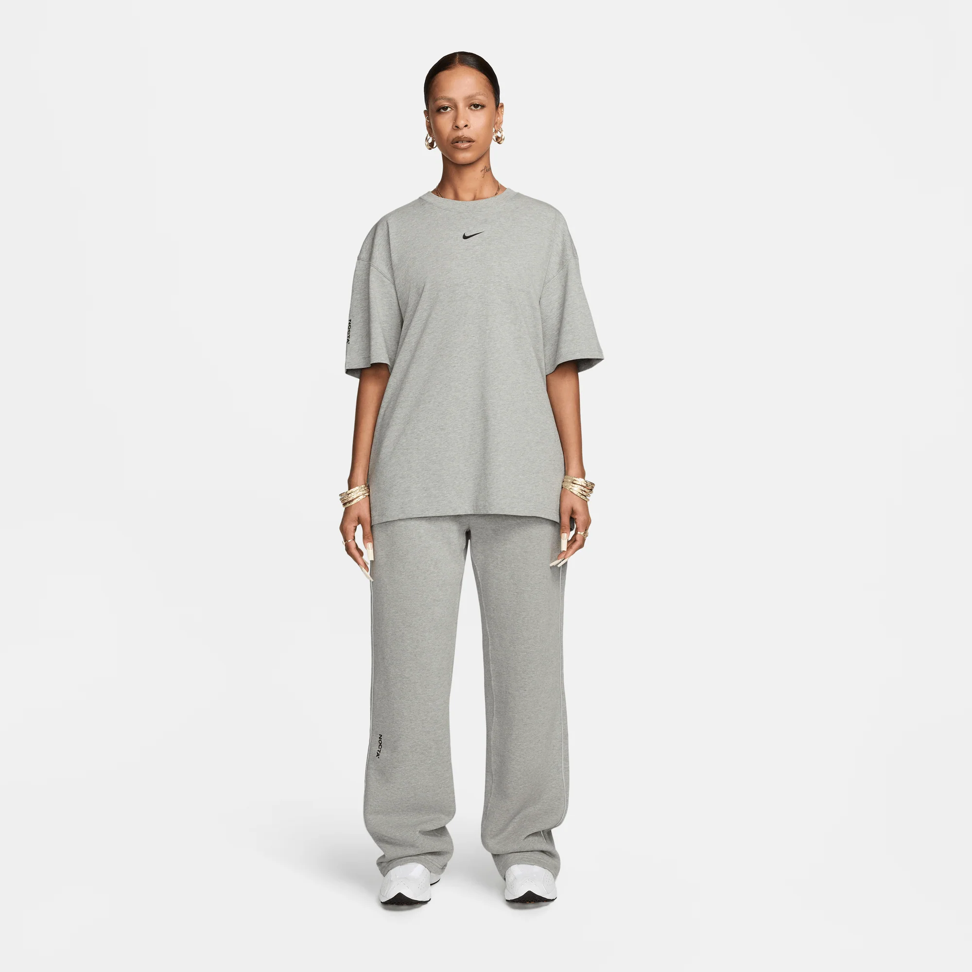 Nike NOCTA Graphic Tee 'Grey' - Image 10