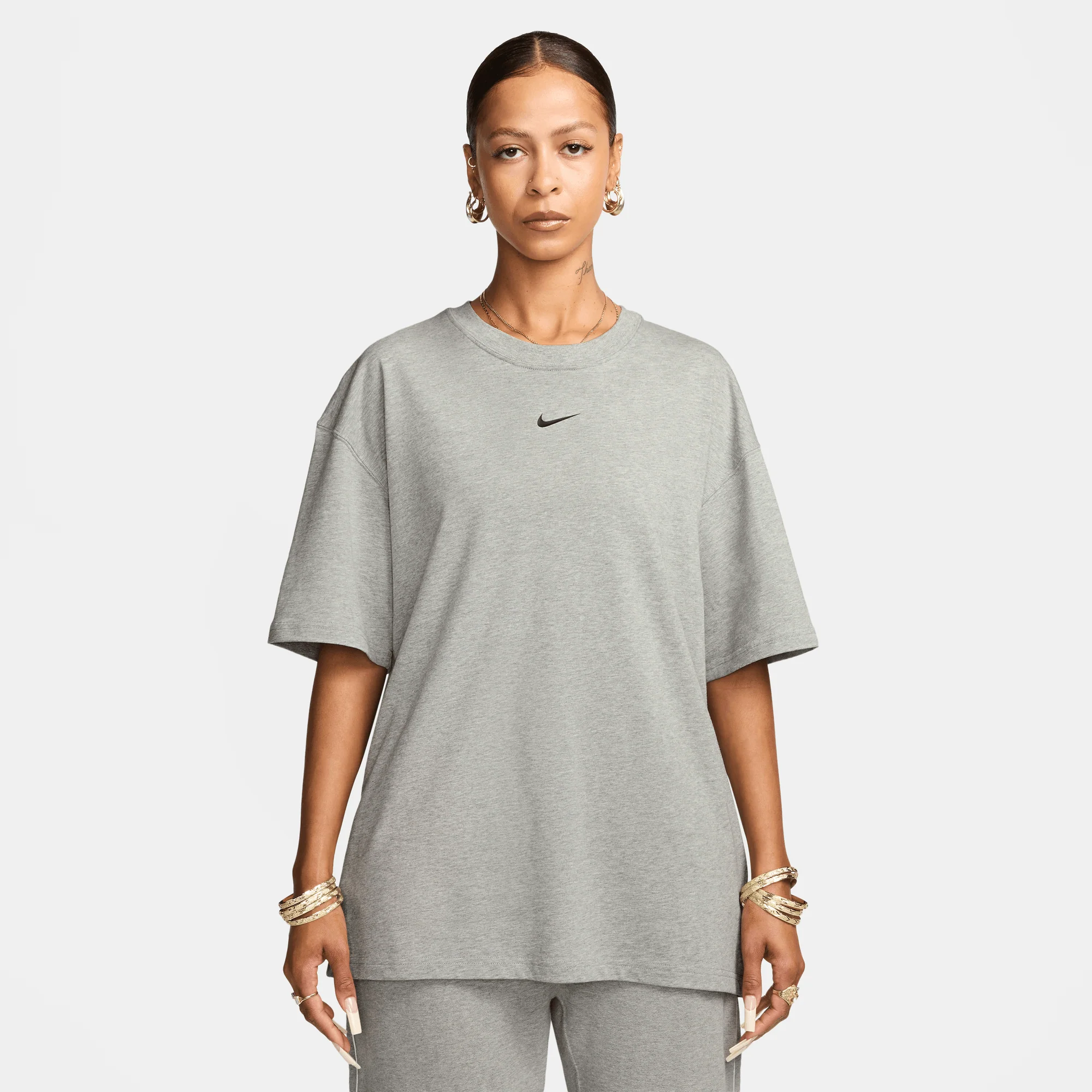 Nike NOCTA Graphic Tee 'Grey' - Image 3