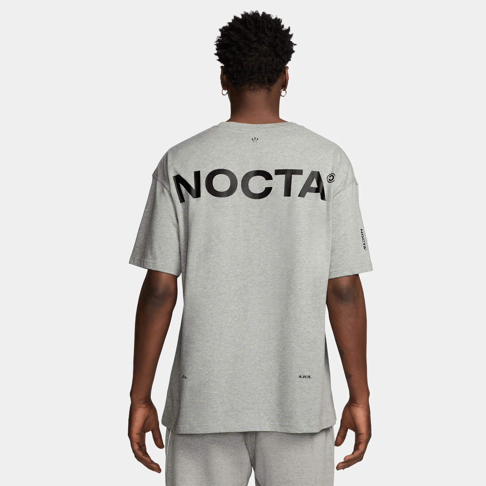 Nike NOCTA Graphic Tee 'Grey' - Image 5