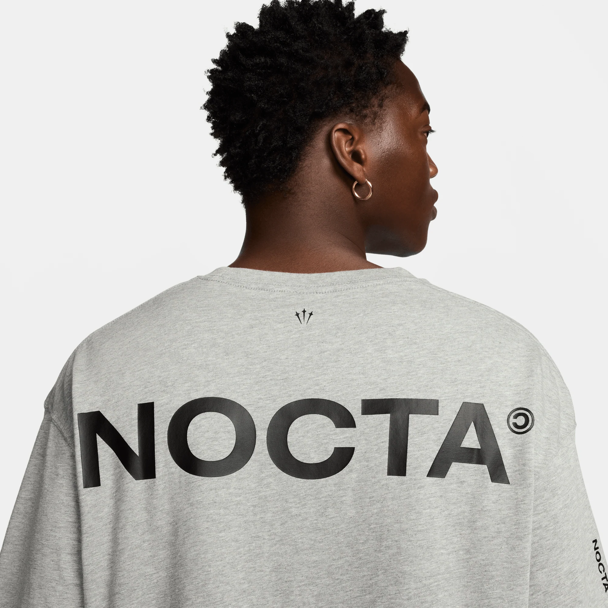 Nike NOCTA Graphic Tee 'Grey' - Image 6