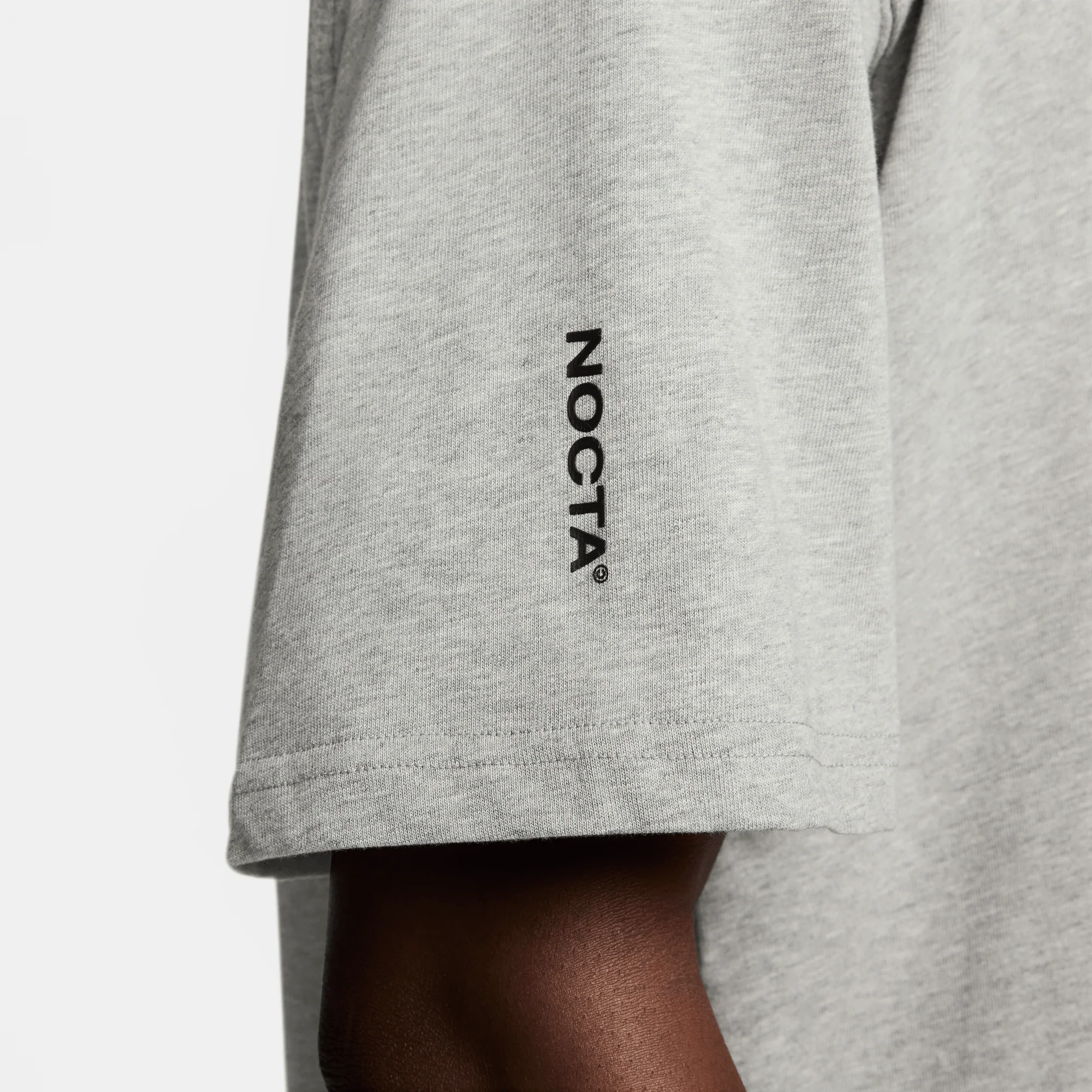 Nike NOCTA Graphic Tee 'Grey' - Image 8