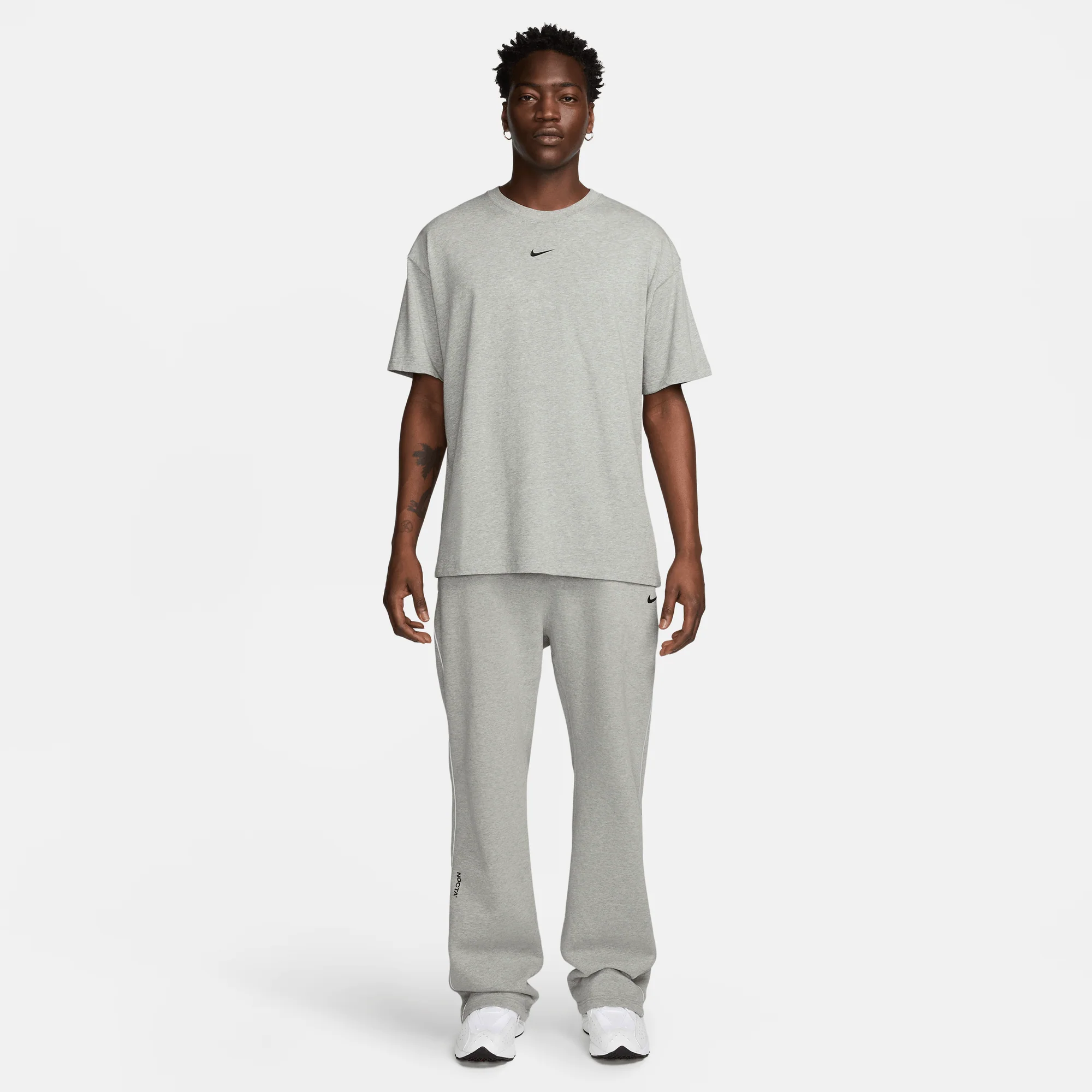 Nike NOCTA Graphic Tee 'Grey' - Image 9
