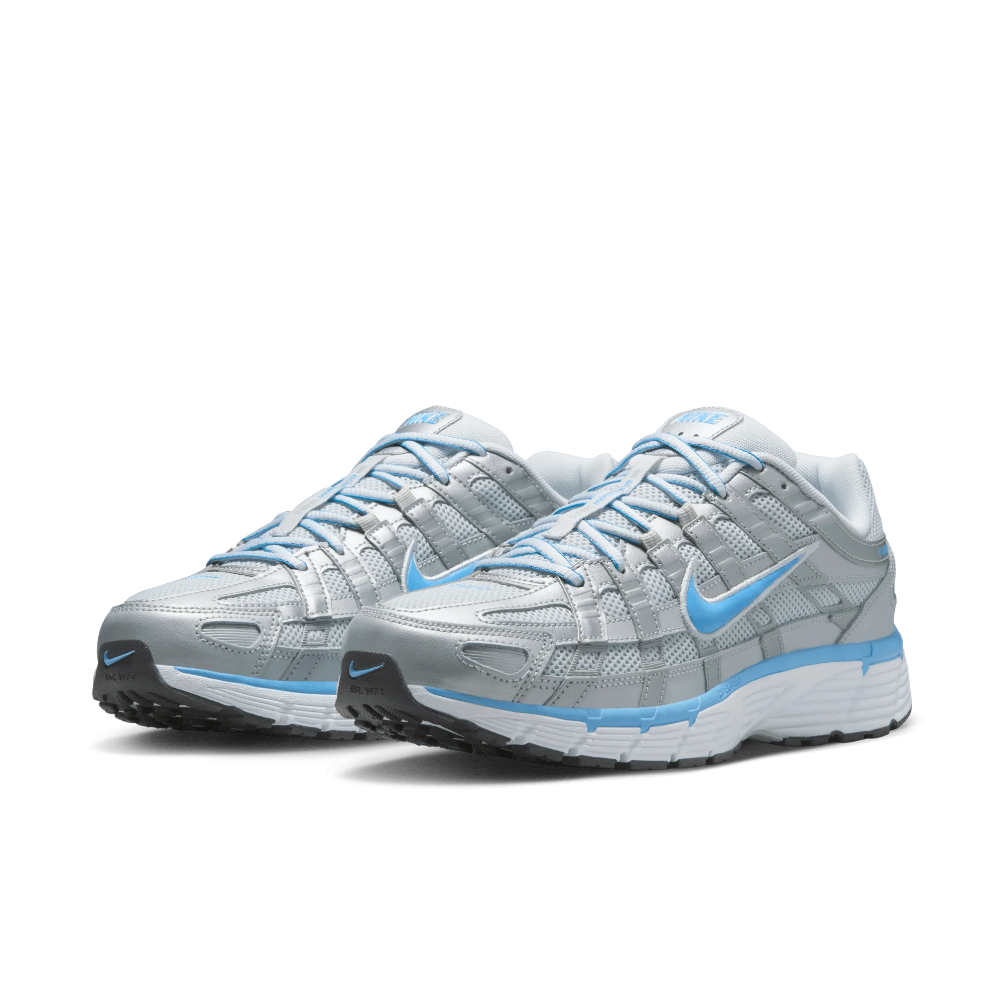 Nike P-6000 Metallic Platinum Pure Platinum Metallic Silver University Blue - Image 2