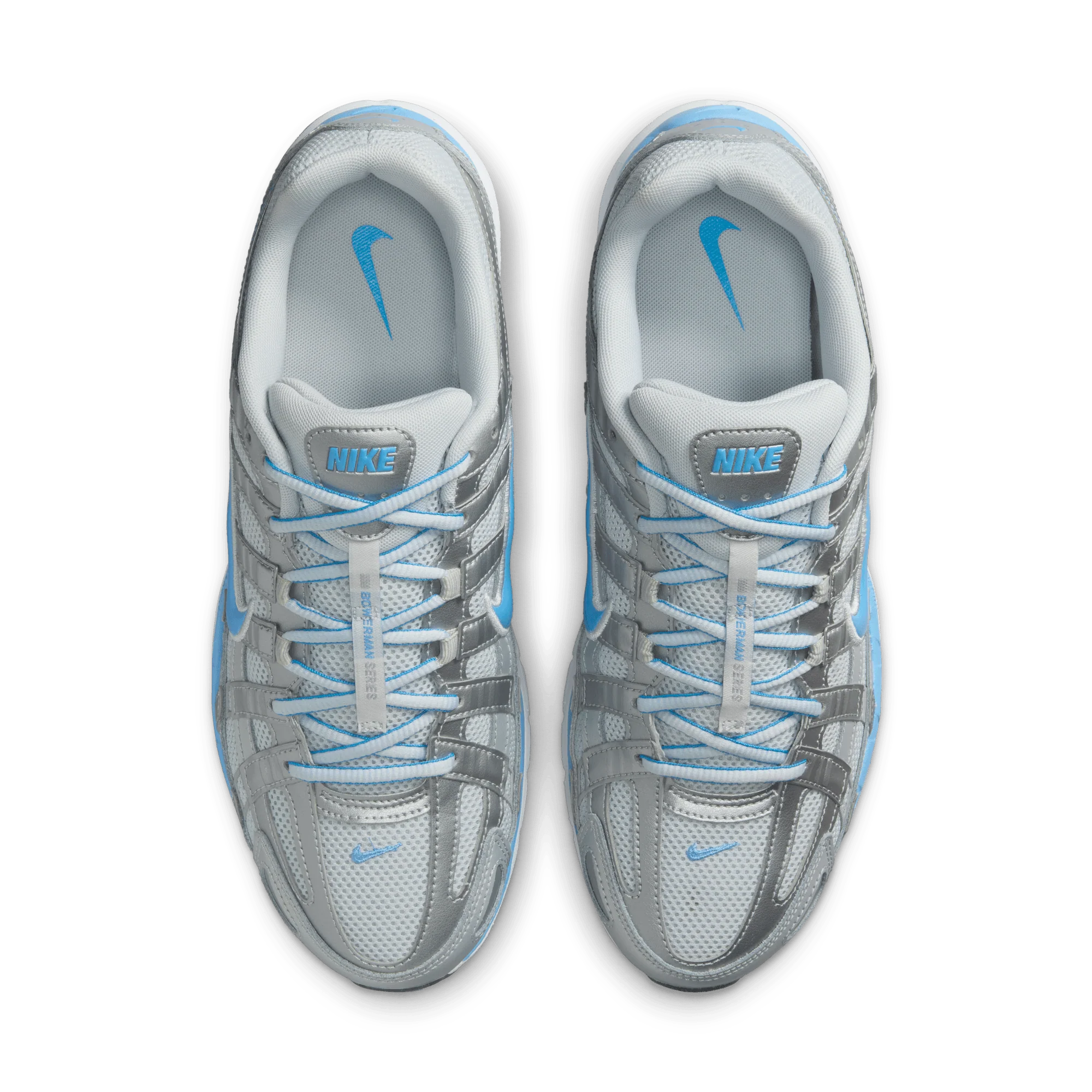 Nike P-6000 Metallic Platinum Pure Platinum Metallic Silver University Blue - Image 3