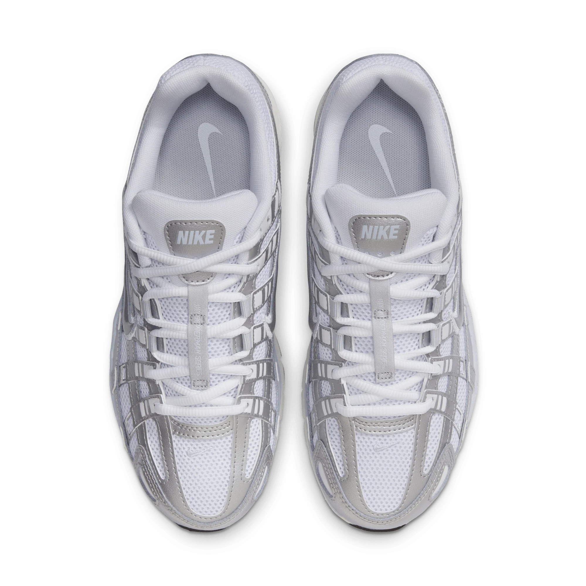 Nike P-6000 White Blue Tint Sail Metallic Silver (Women's) - Image 3