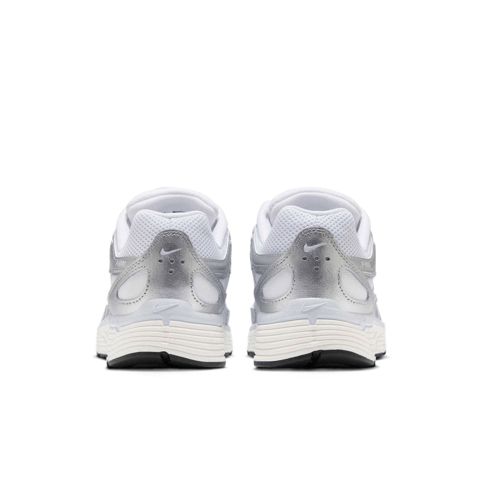 Nike P-6000 White Blue Tint Sail Metallic Silver (Women's) - Image 4
