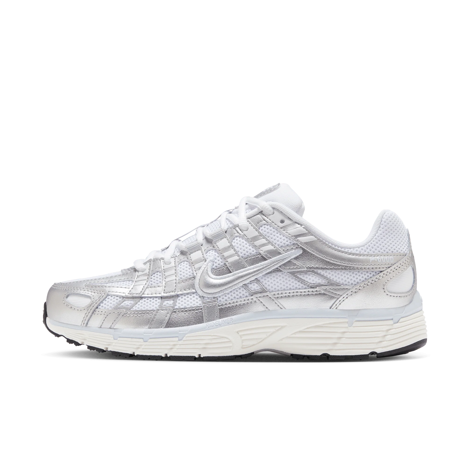 Nike P-6000 White Blue Tint Sail Metallic Silver (Women's) - Image 5