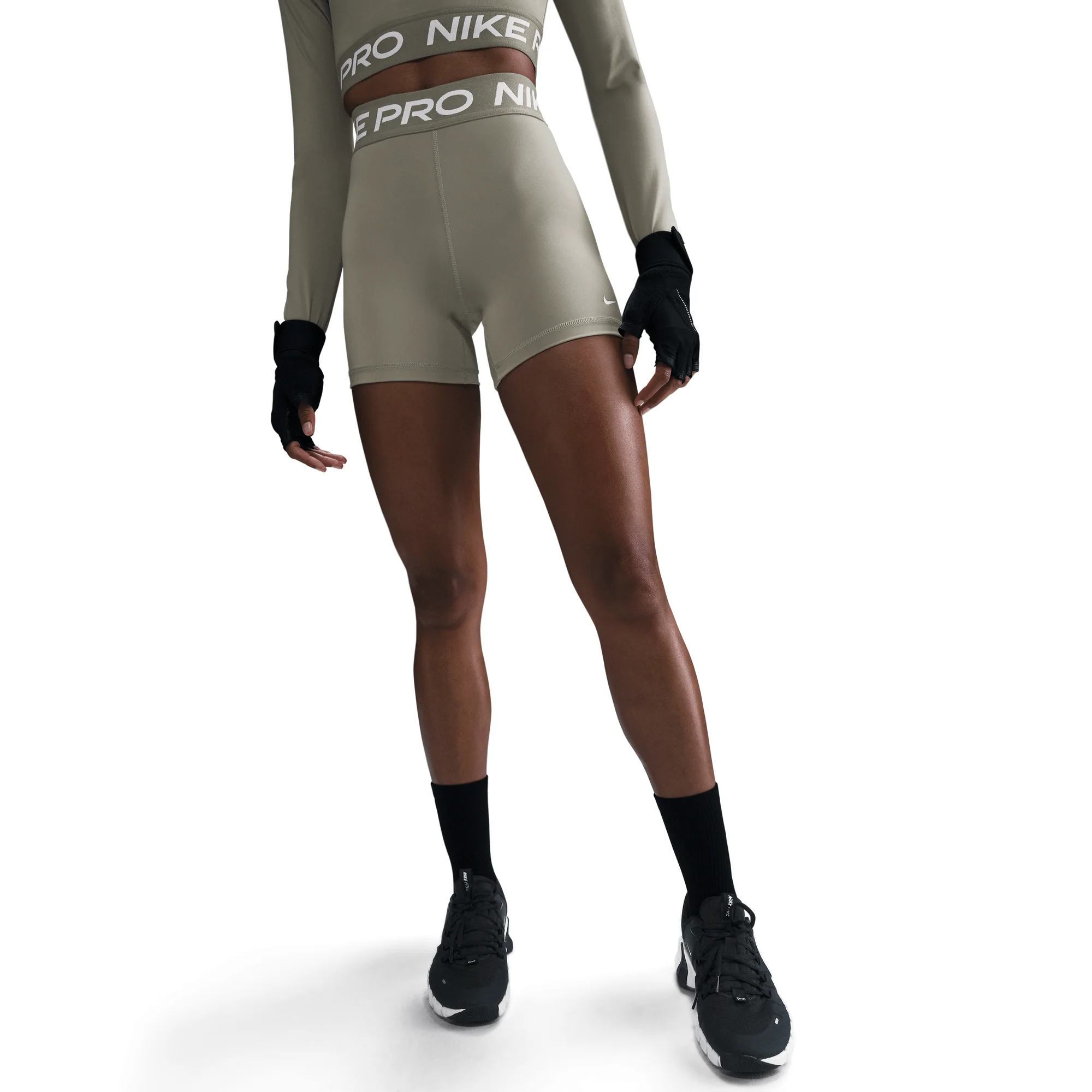 Nike Pro 365 Women's Shorts Light Army/White - Image 3