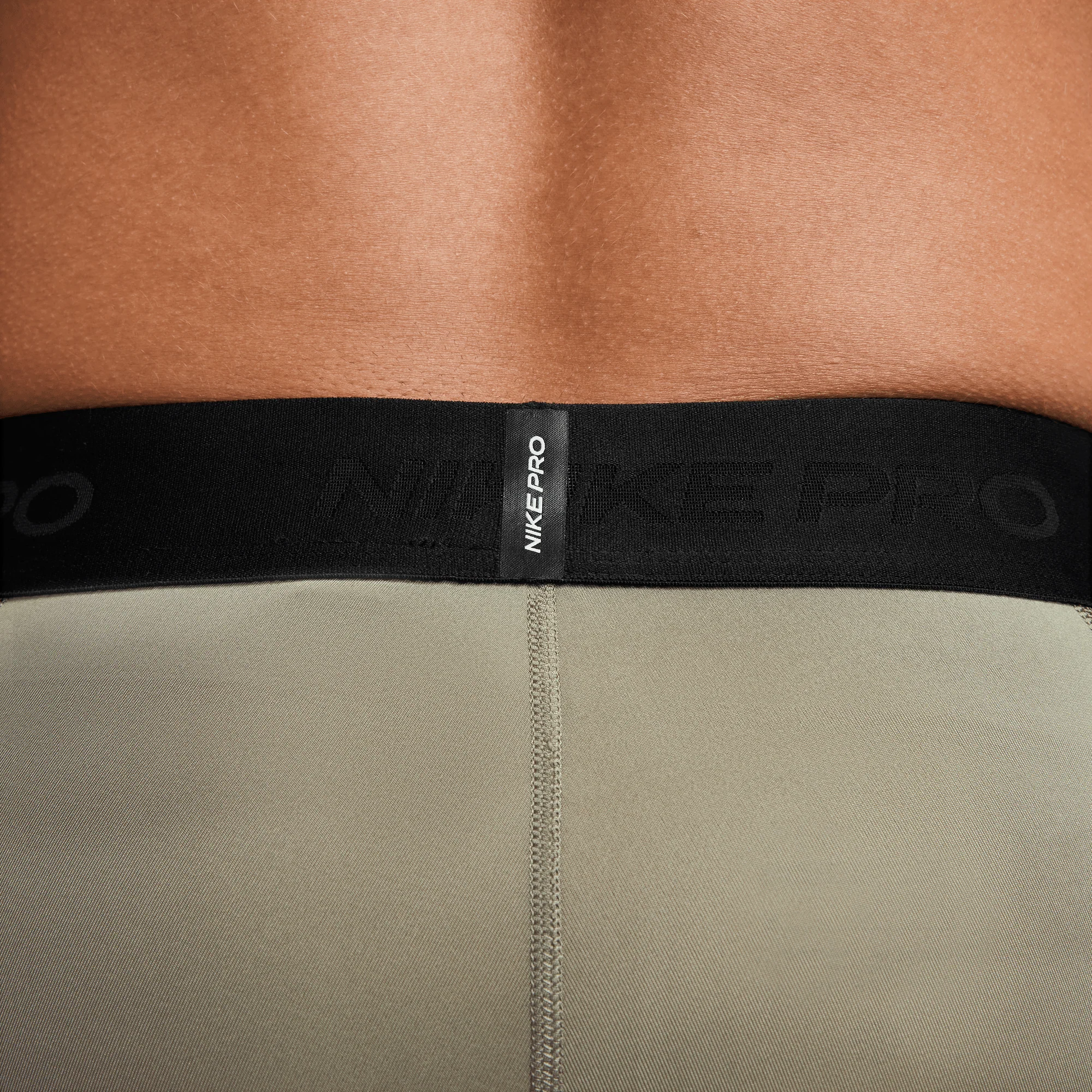 Nike Pro Men's Dri-FIT Fitness Tights Light Army/Black - Image 4