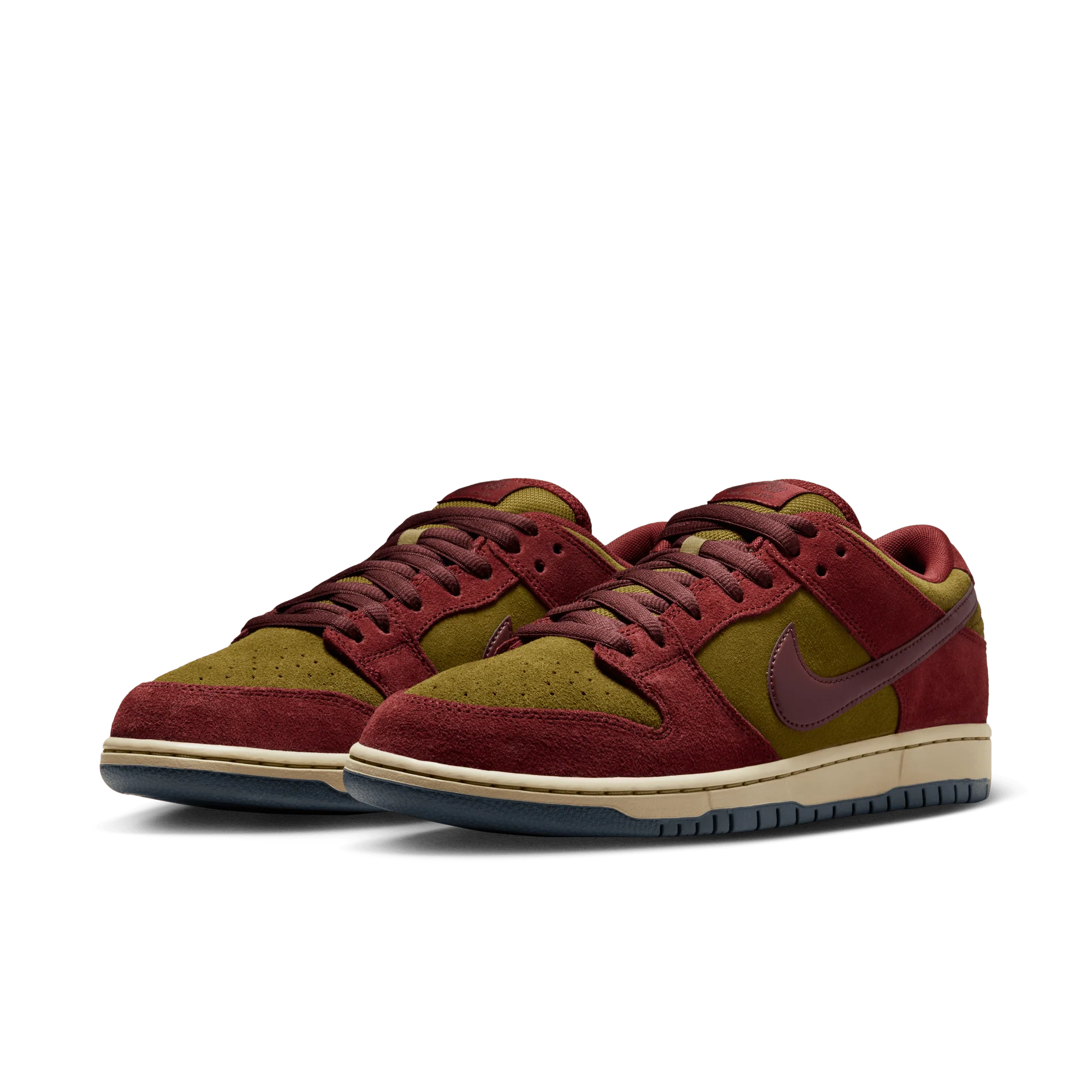Nike SB Dunk Low Dark Team Red Olive Flak - Image 2