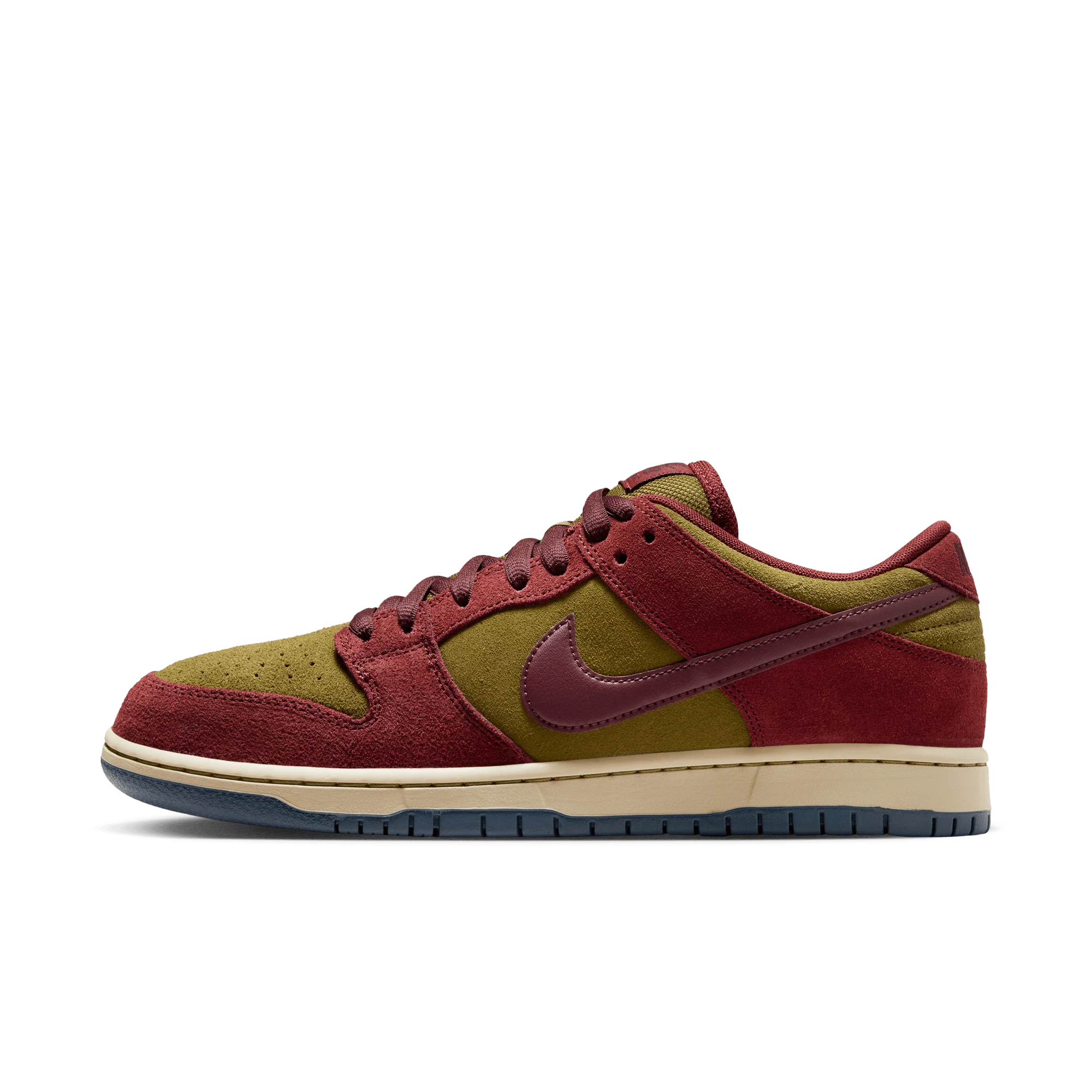 Nike SB Dunk Low Dark Team Red Olive Flak - Image 5