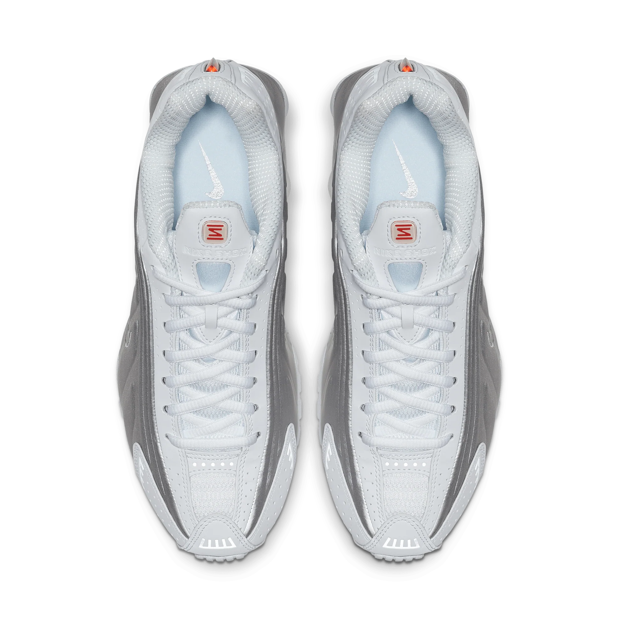 Nike Shox R4 White Metallic Silver (Women's) - Image 3