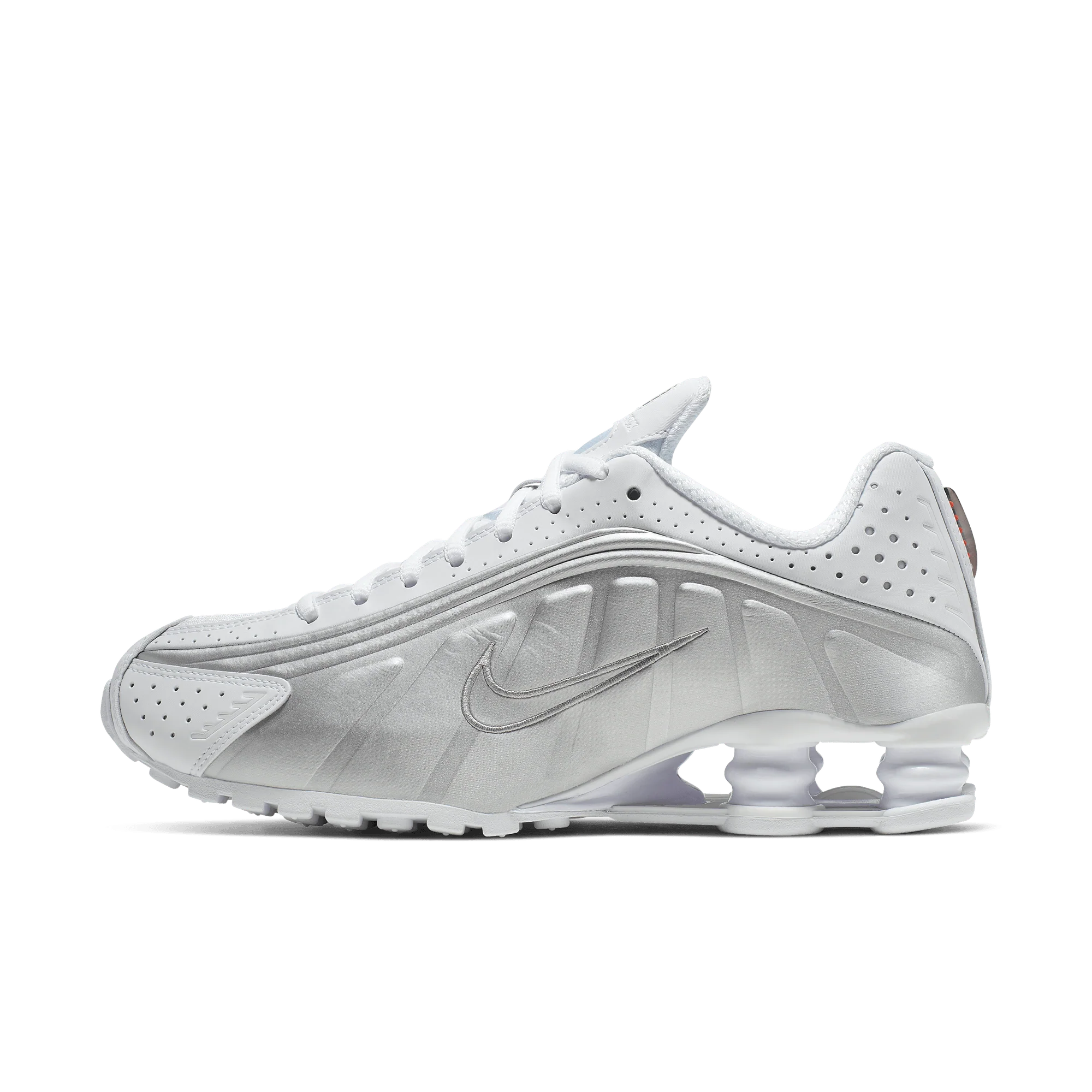 Nike Shox R4 White Metallic Silver (Women's) - Image 5