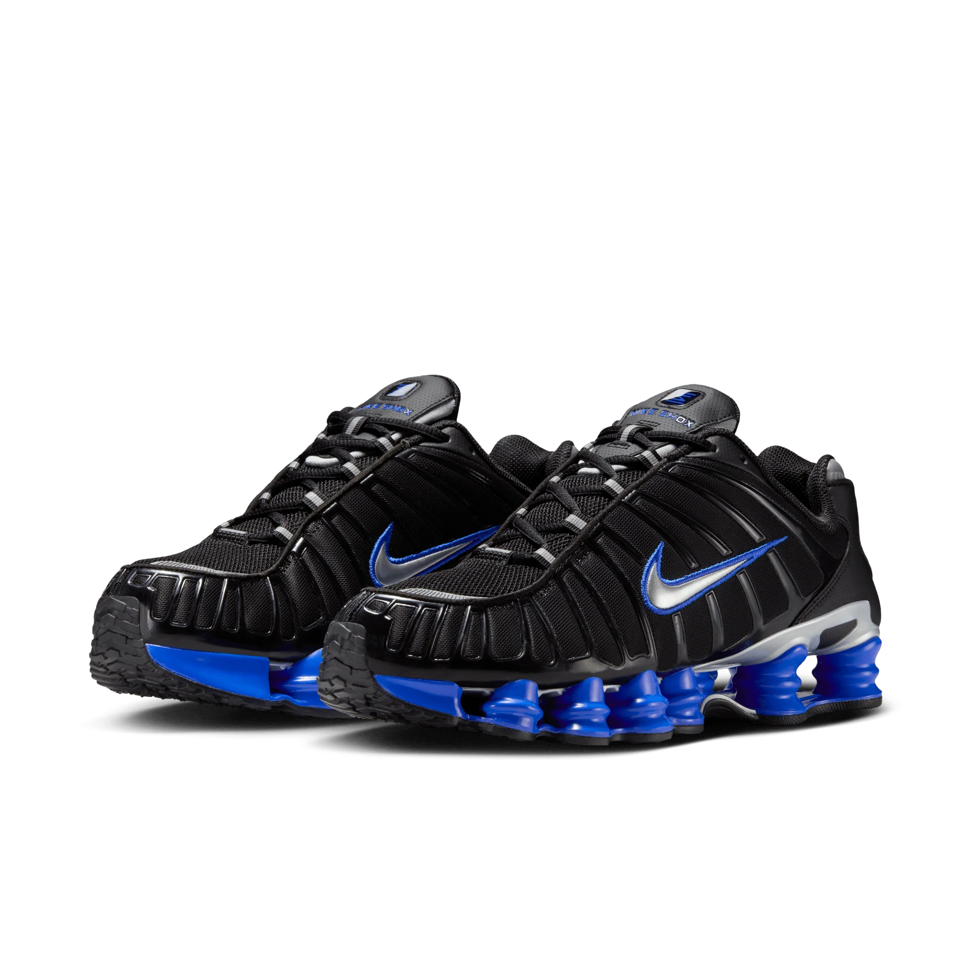 Nike Shox TL Black Racer Blue Metallic Silver - Image 2