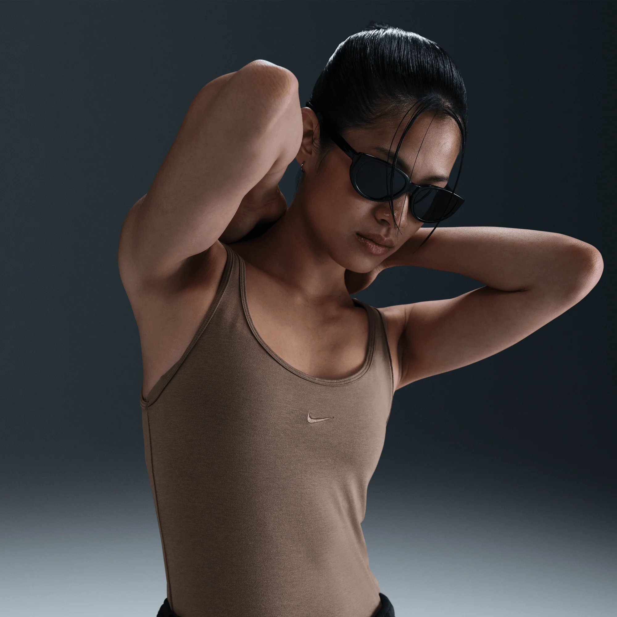 Nike Sportswear Chill Knit Women's Tank Top Mink Brown - Image 4
