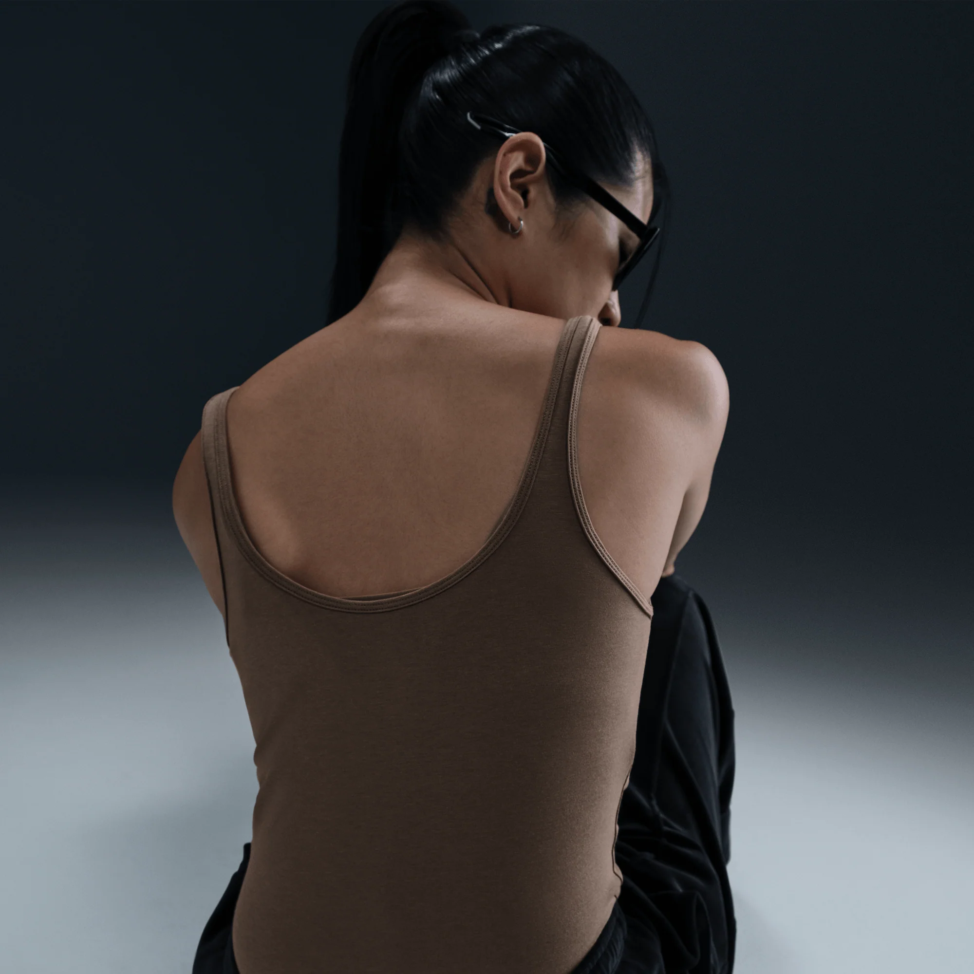 Nike Sportswear Chill Knit Women's Tank Top Mink Brown - Image 5